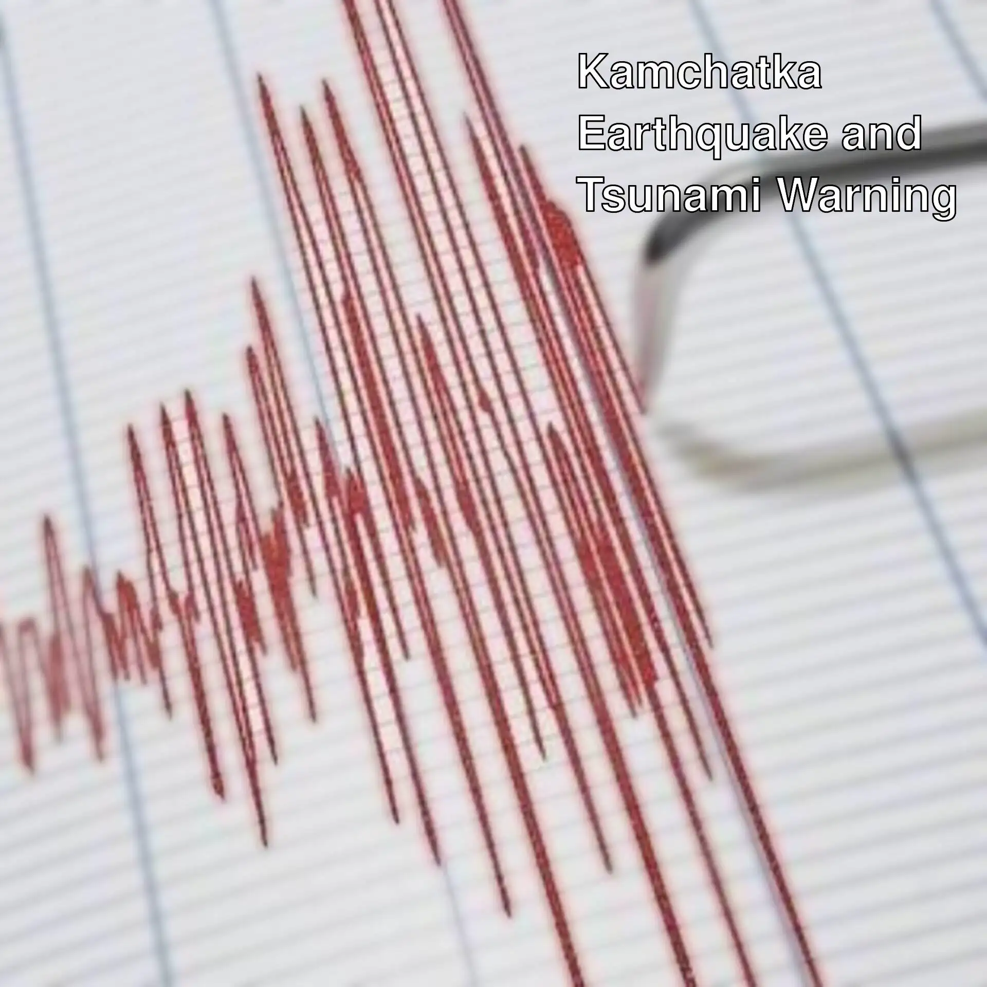 Graph showing the earthquake in Kamchatka.