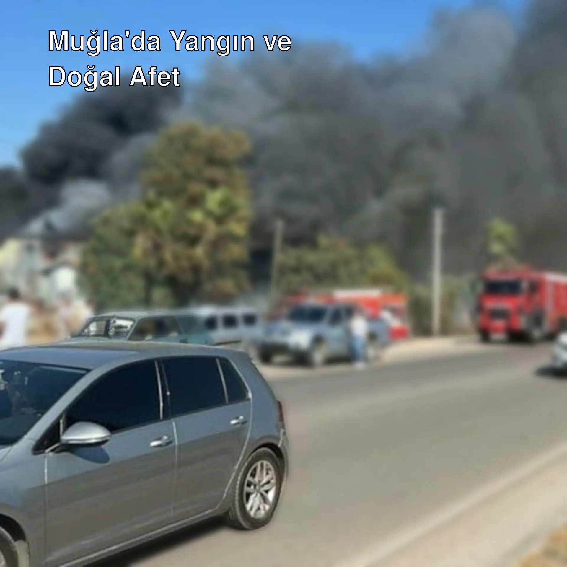 Muğla'da yangın söndürme çalışmaları. Muğla'da yangın söndürme çalışmaları.