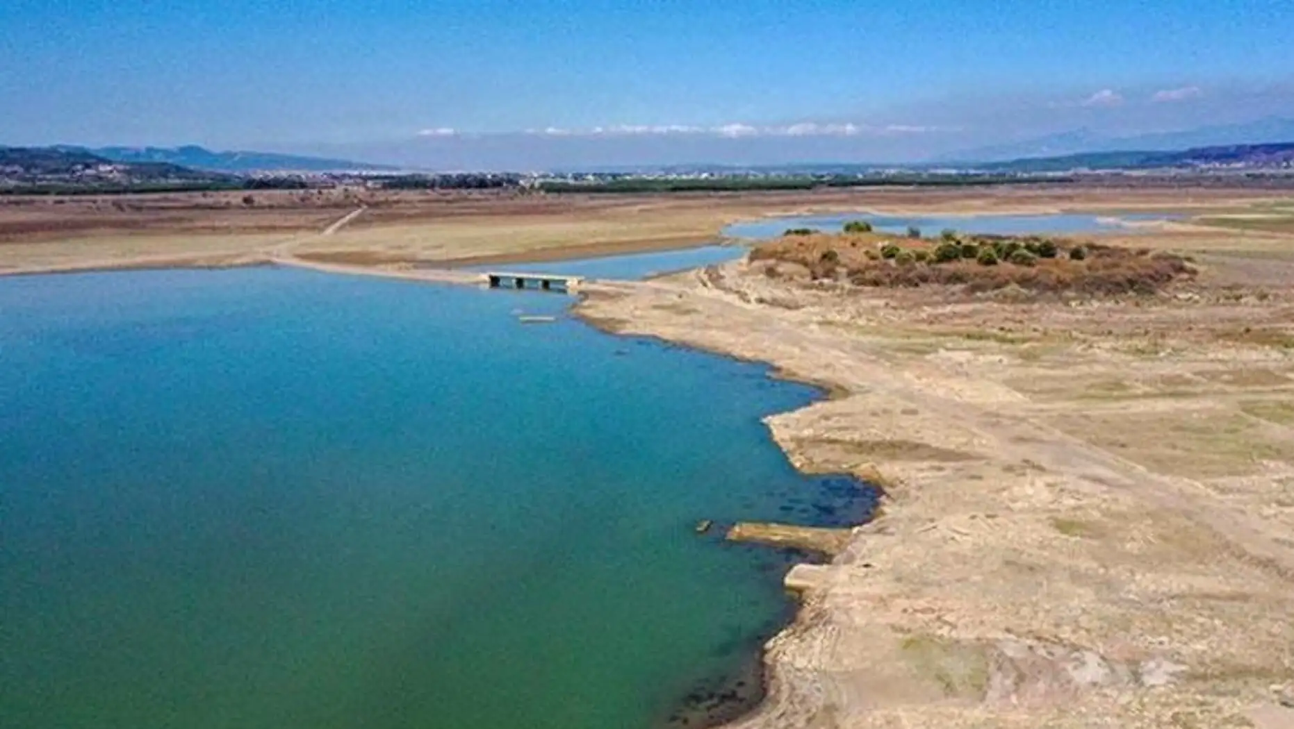 A water body next to another water body A water body next to another water body