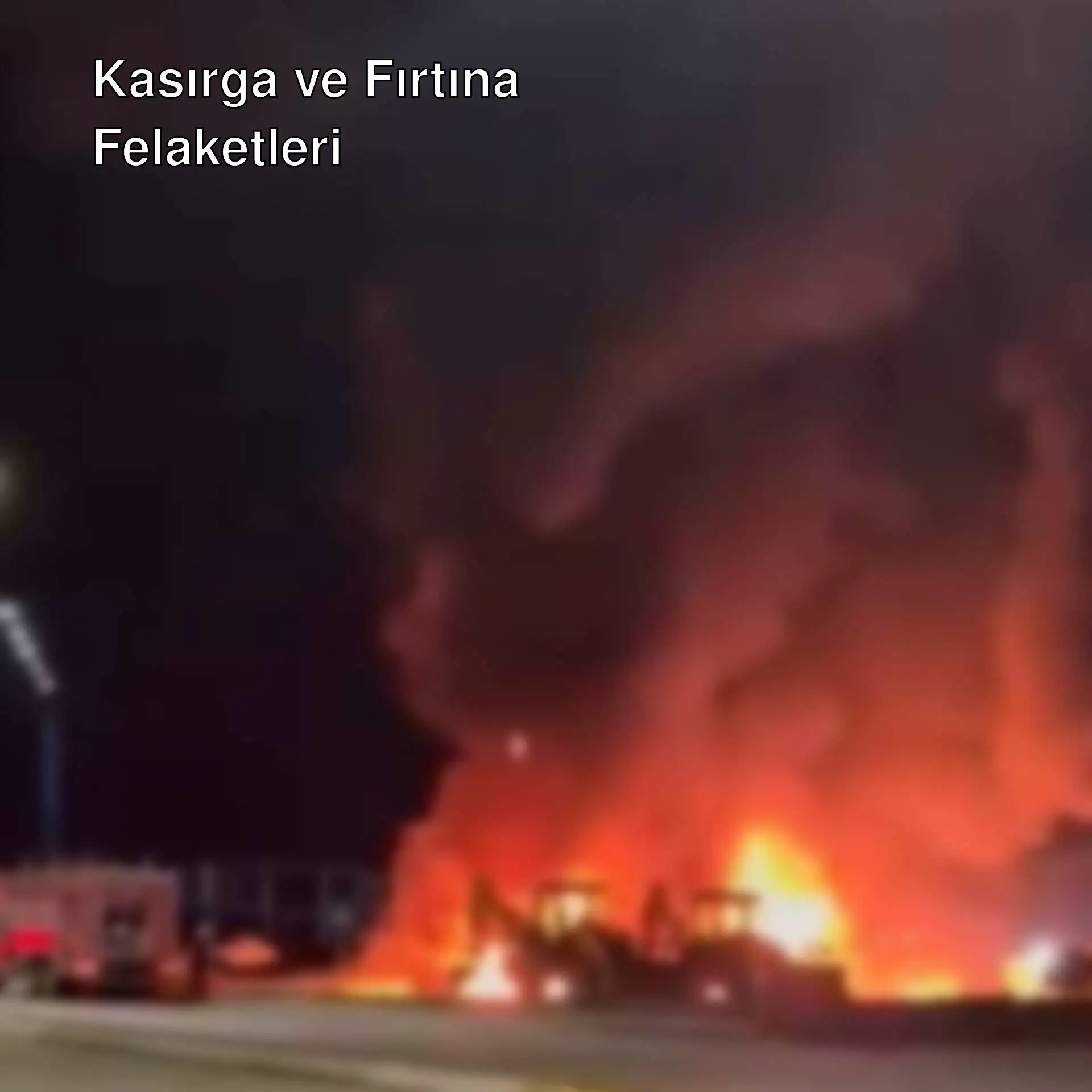 A fire on the road A fire on the road