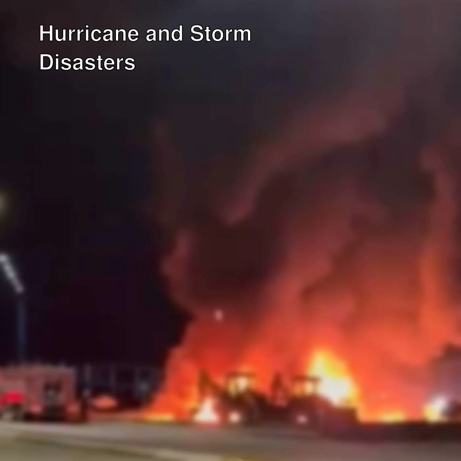A fire on the road