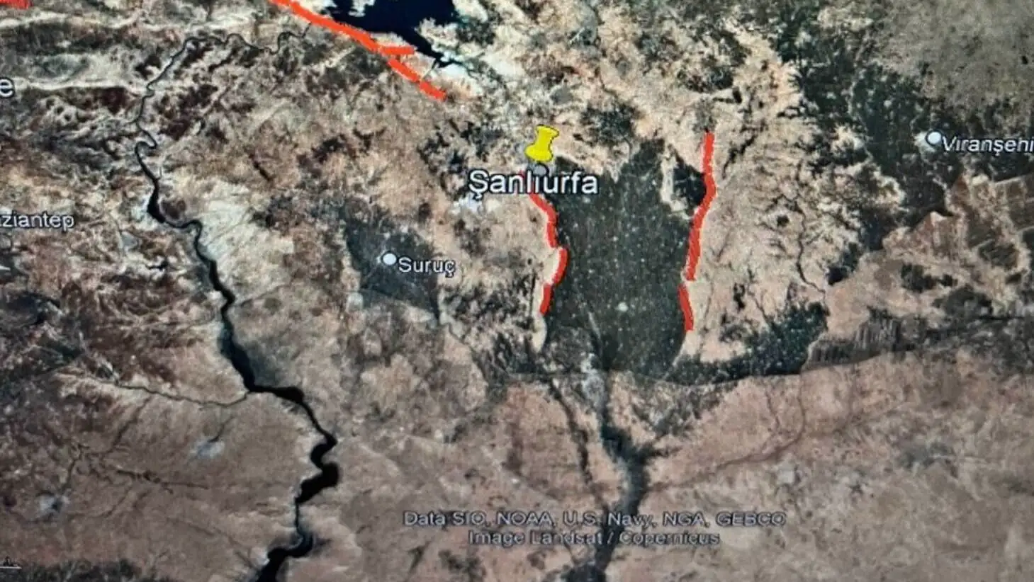 A map of a river