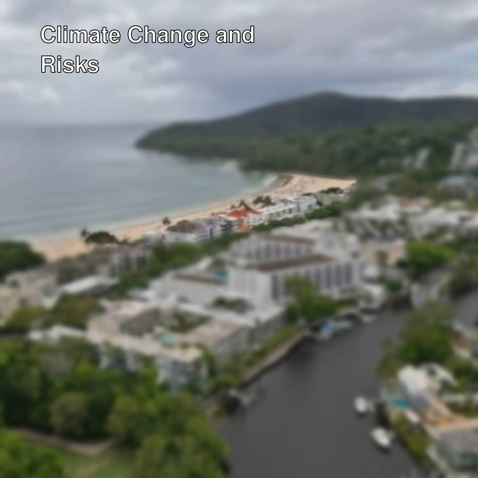 Sea levels are rising, climate change risk in Australia.