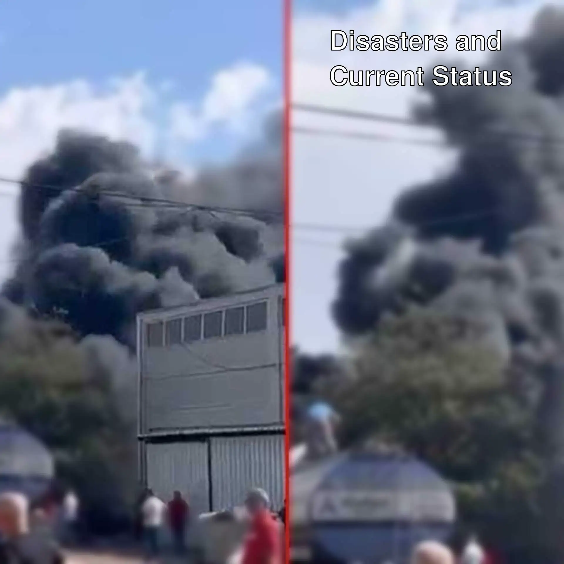 A collage related to fire disaster. A collage related to fire disaster.