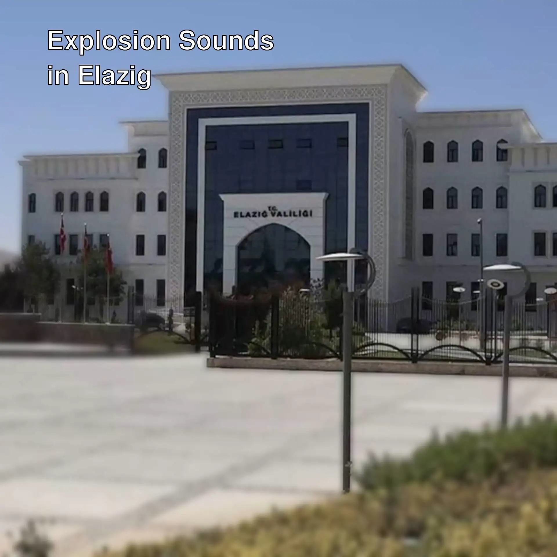 Security camera footage related to the explosion sound in Elazig.