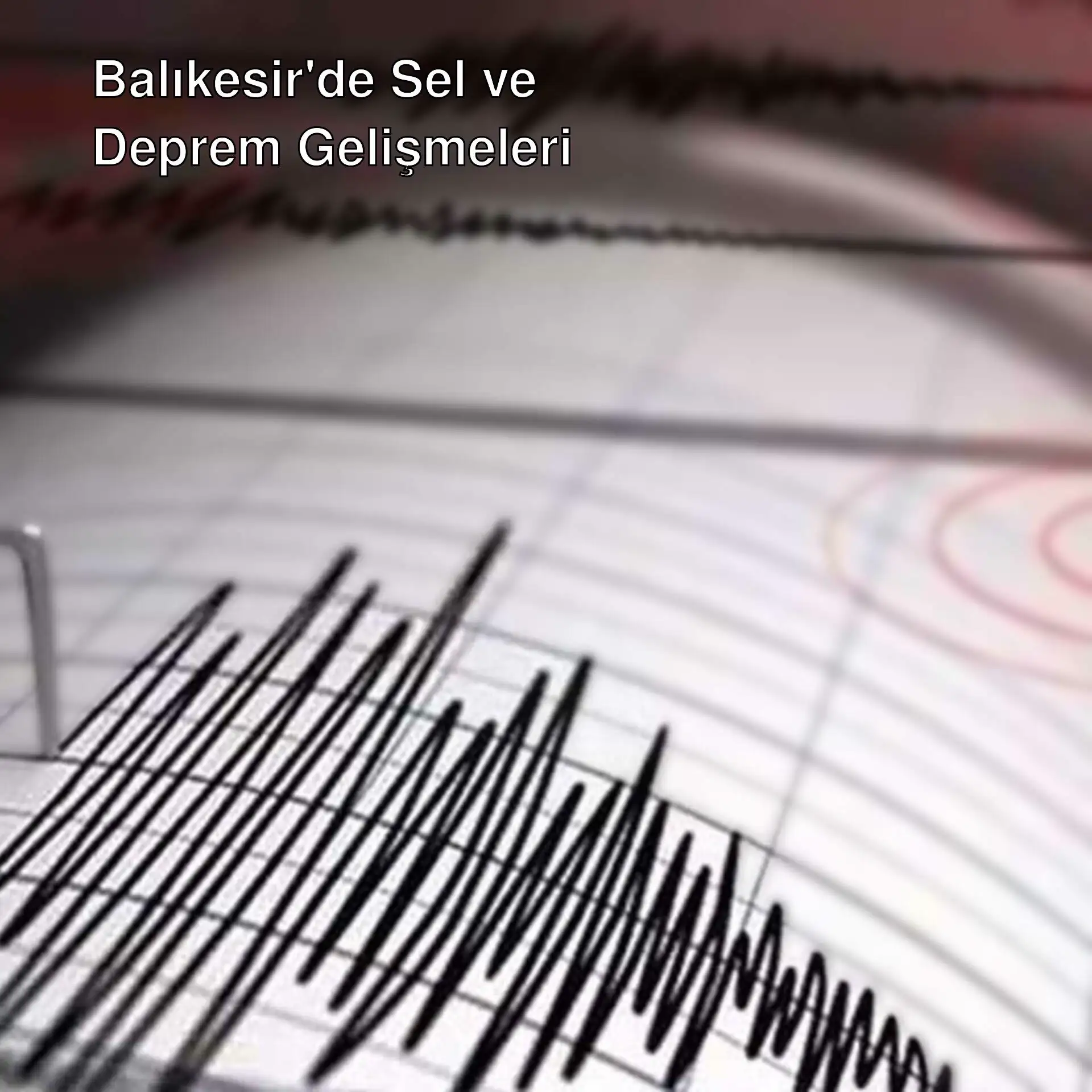 Balıkesir'de meydana gelen depremin seismogramı.