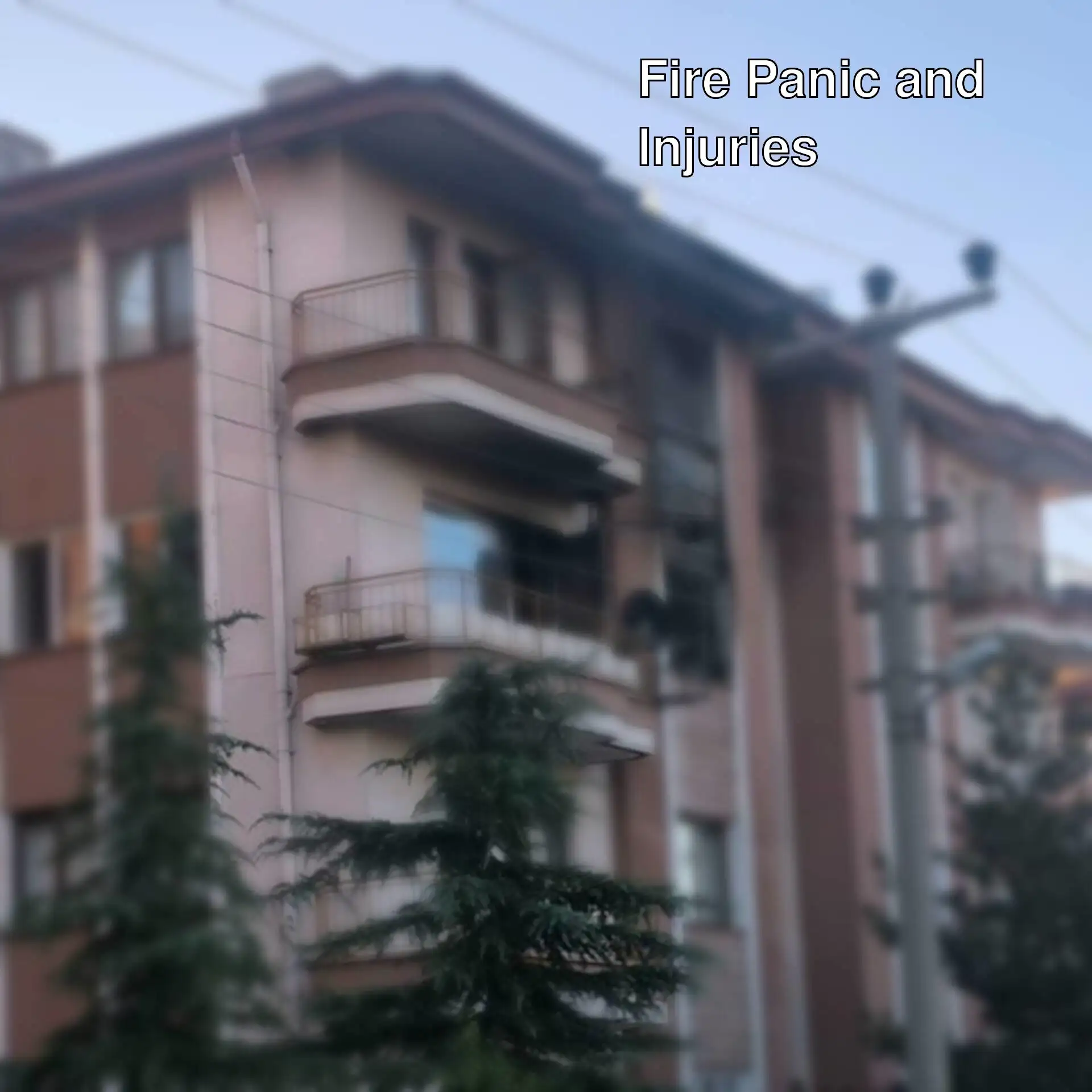 Apartment in Afyonkarahisar where the fire occurred.