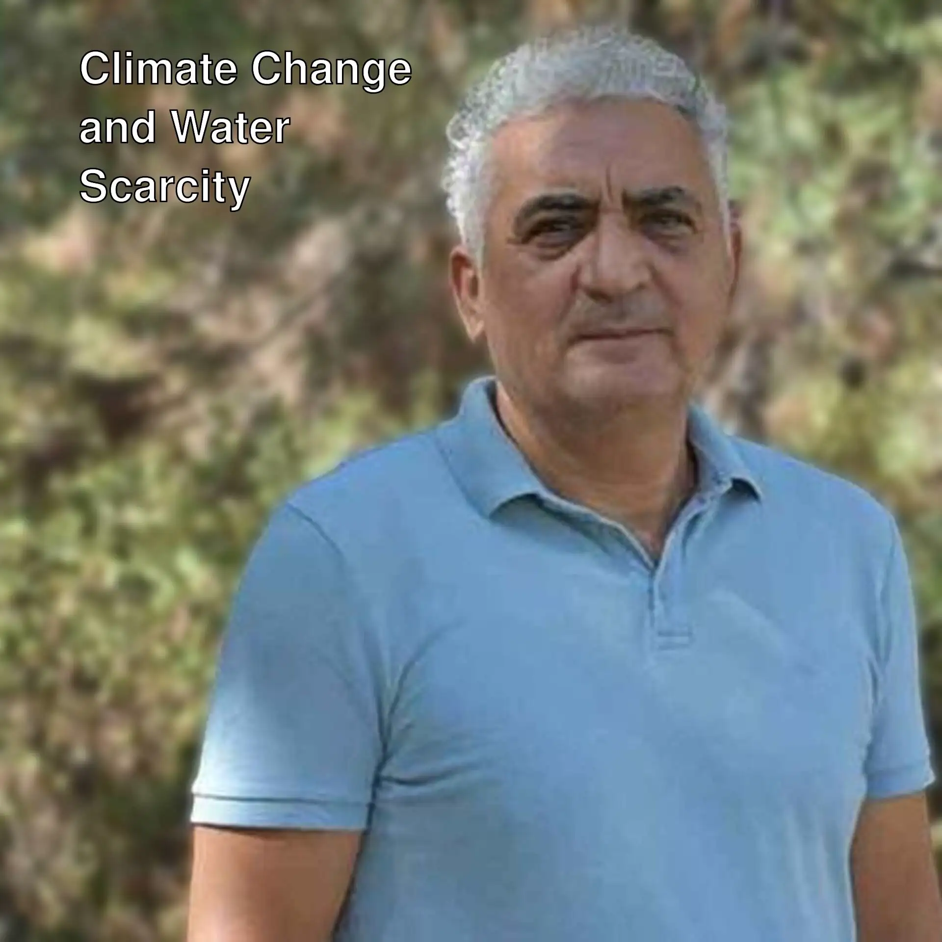 An expert discusses climate change and water scarcity. An expert discusses climate change and water scarcity.