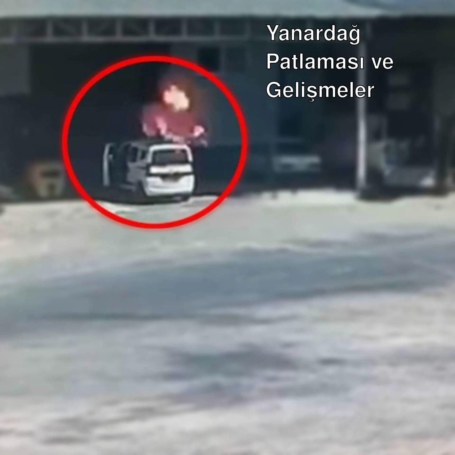 Antalya'da meydana gelen patlama sonrası bir bina.