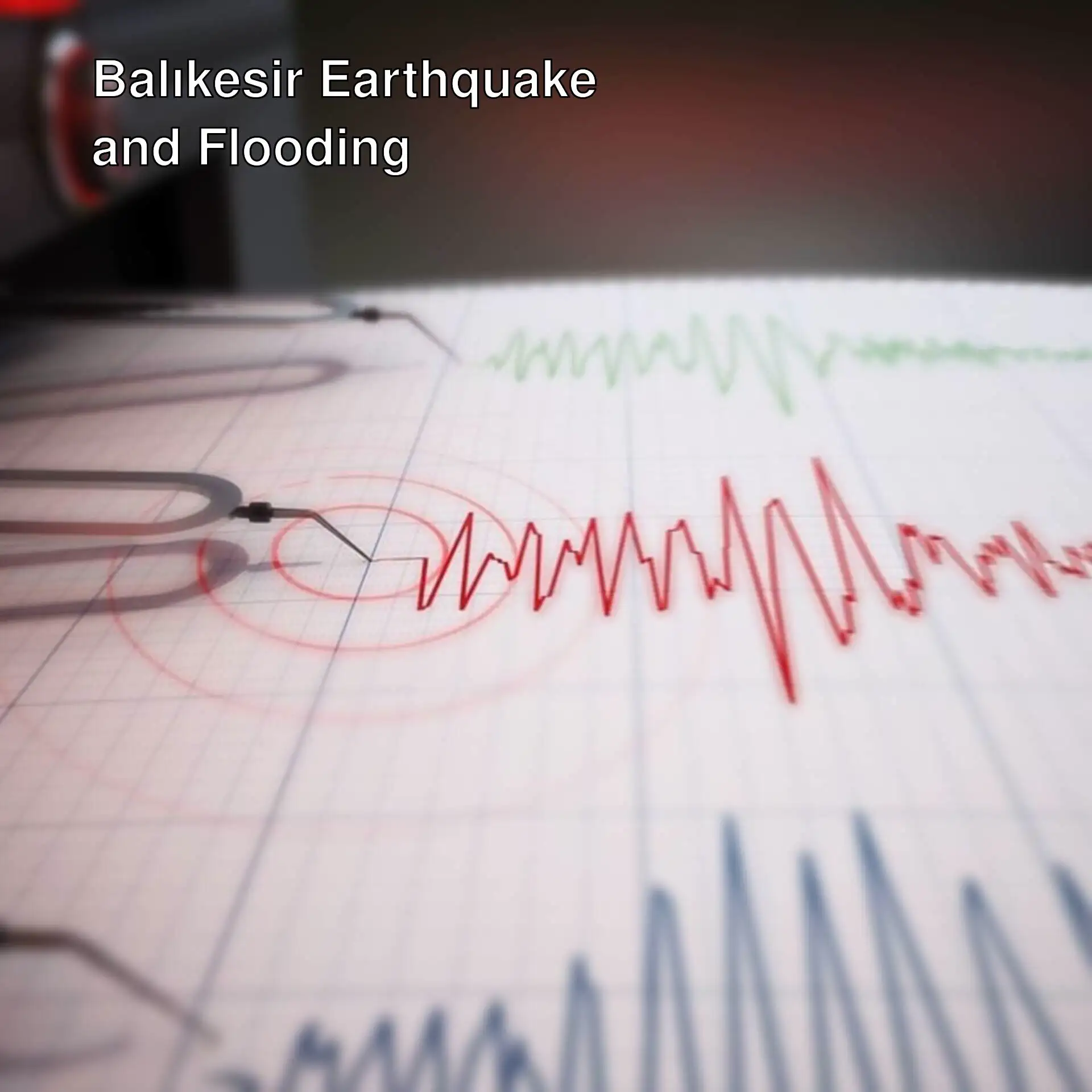 Graph showing the measurements of the earthquake in Balıkesir.