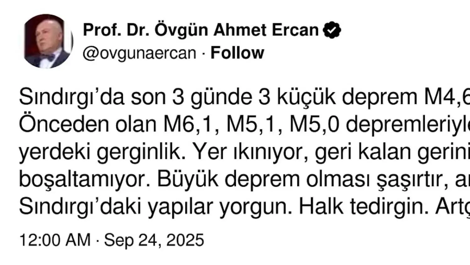Graphical representation of the earthquake in Balıkesir.