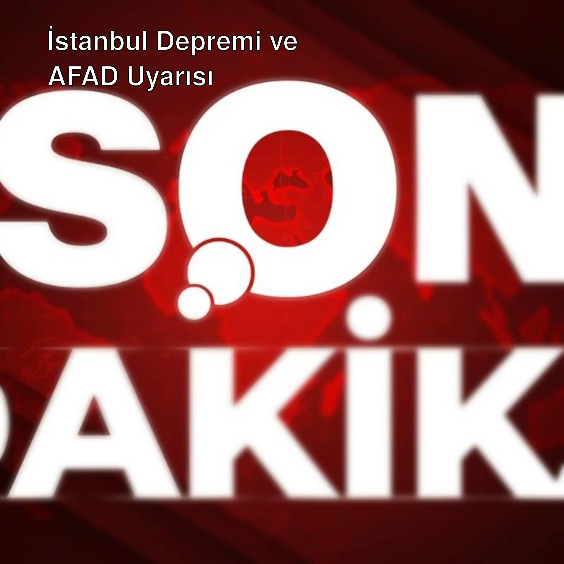 İstanbul'da hissedilen bir deprem hakkında AFAD'dan açıklama bekleniyor.