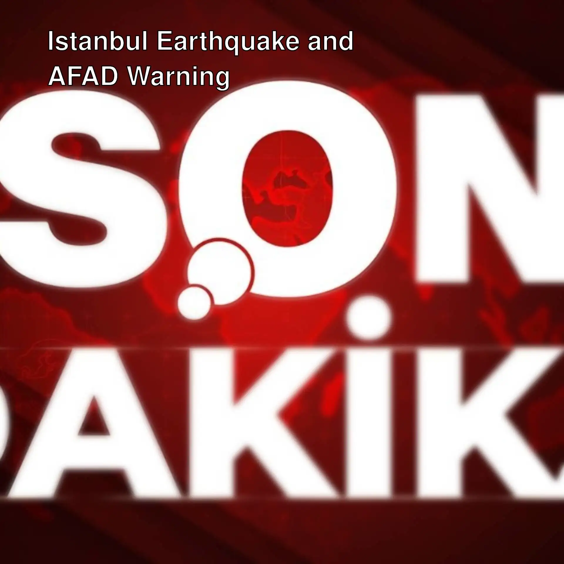 Awaiting a statement from AFAD regarding the earthquake felt in Istanbul.