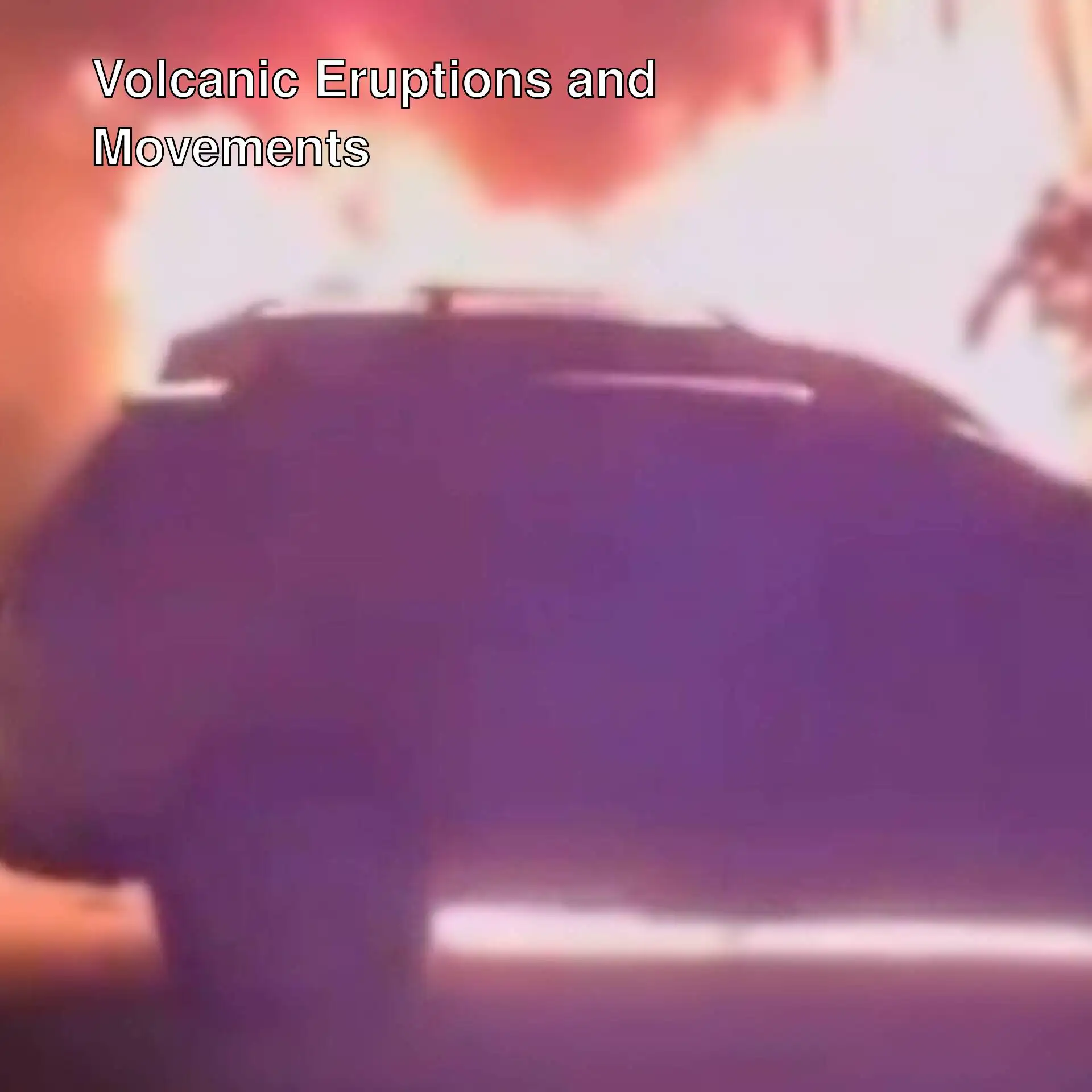 A car on fire.