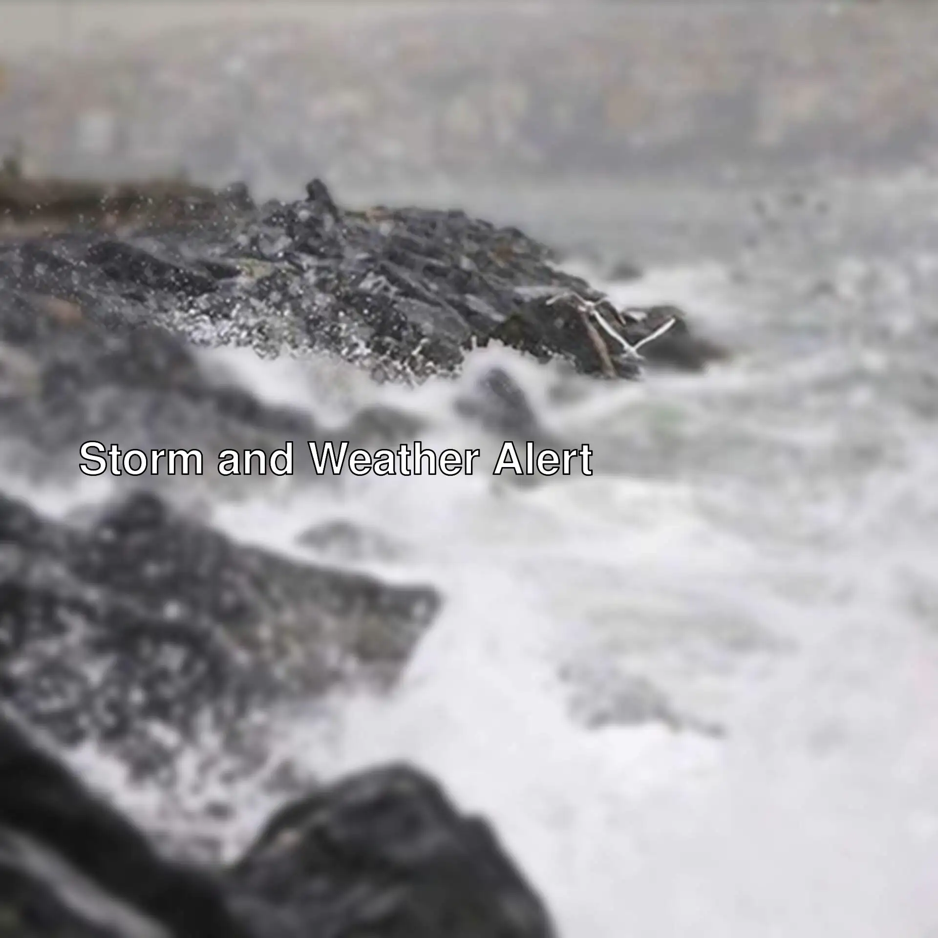 Announcement made for storm warning. Impact of wind.