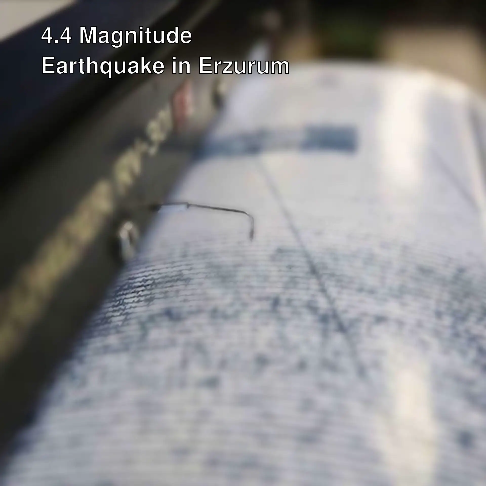 AFAD announcement regarding the earthquake in Erzurum.