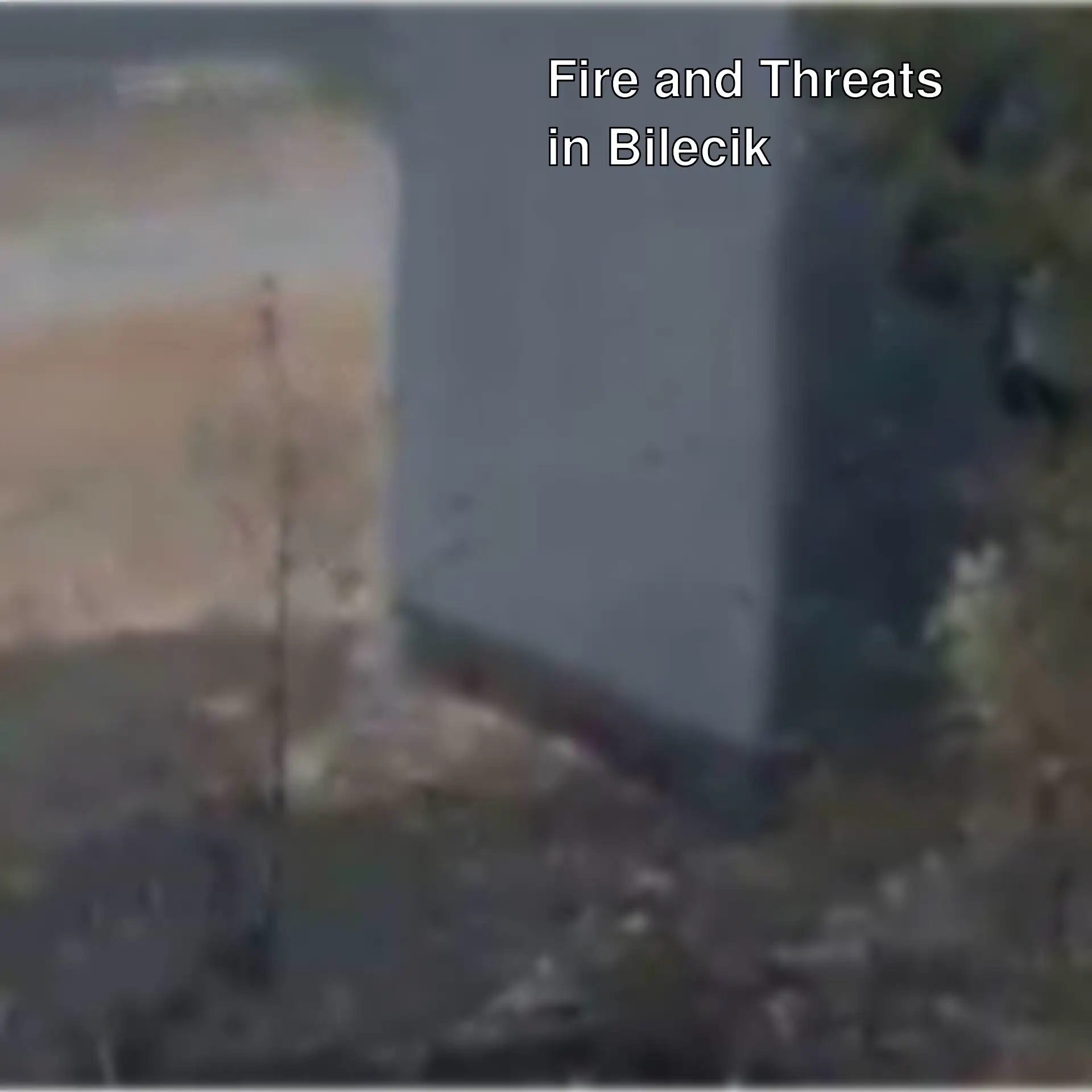 Fire in Bilecik caused panic.