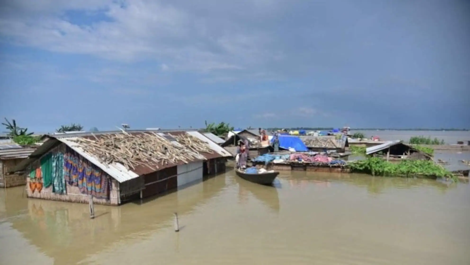 Rescue operations after the flood disaster.