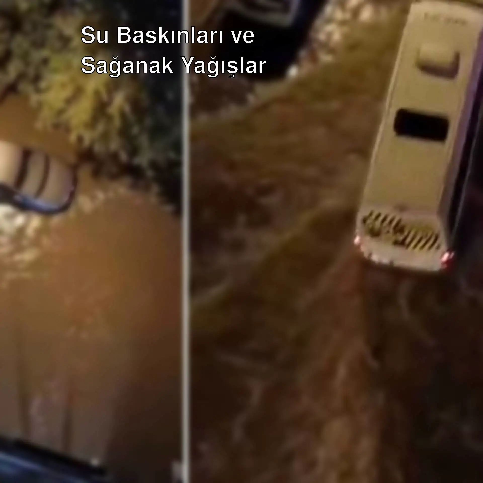 İstanbul'da sağanak yağış sonrası su baskını.