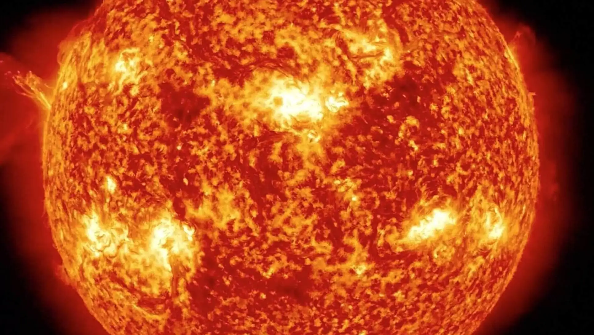 Close-up of the sun.
