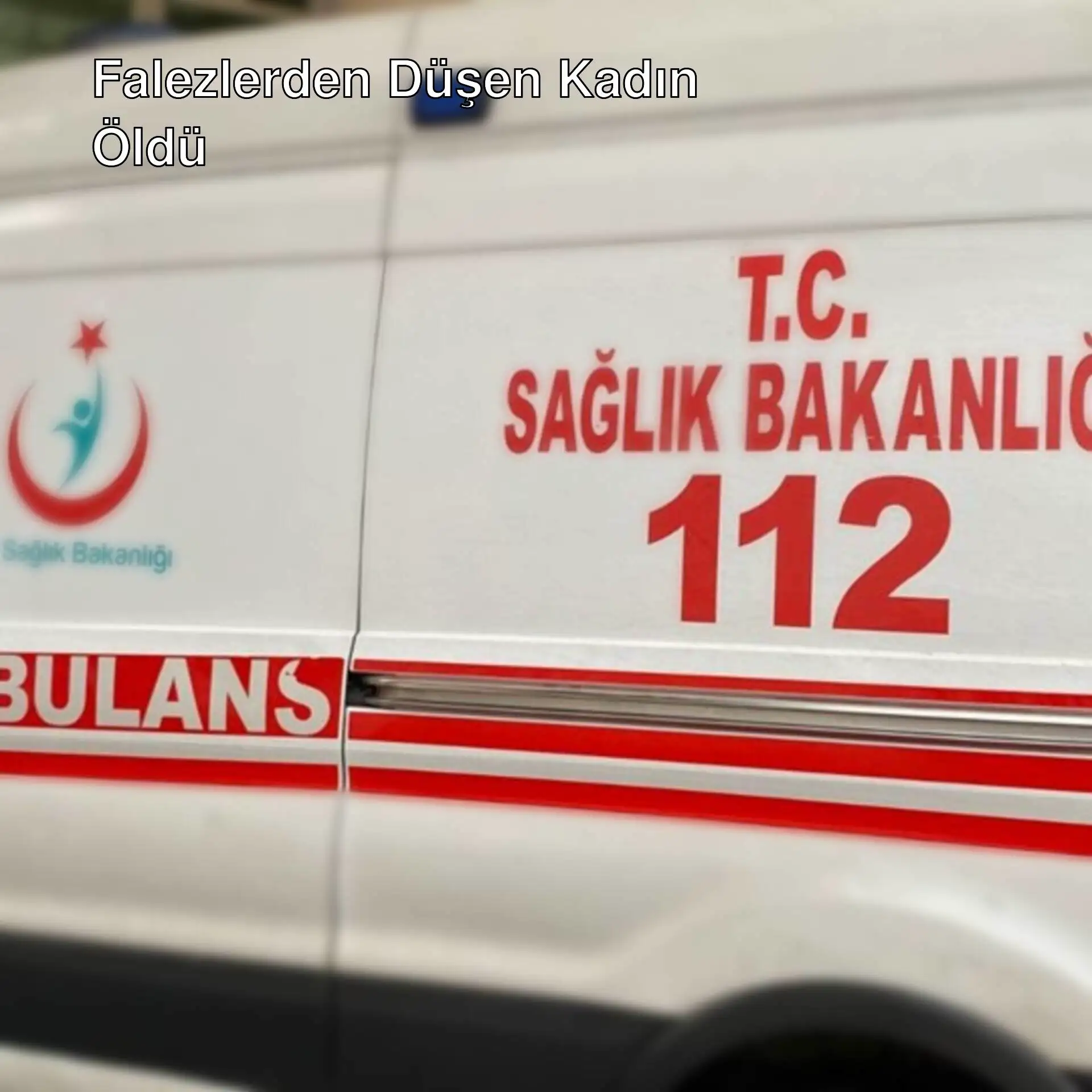Falezlerden denize düşen kadının trajik ölümüyle ilgili bir görüntü.