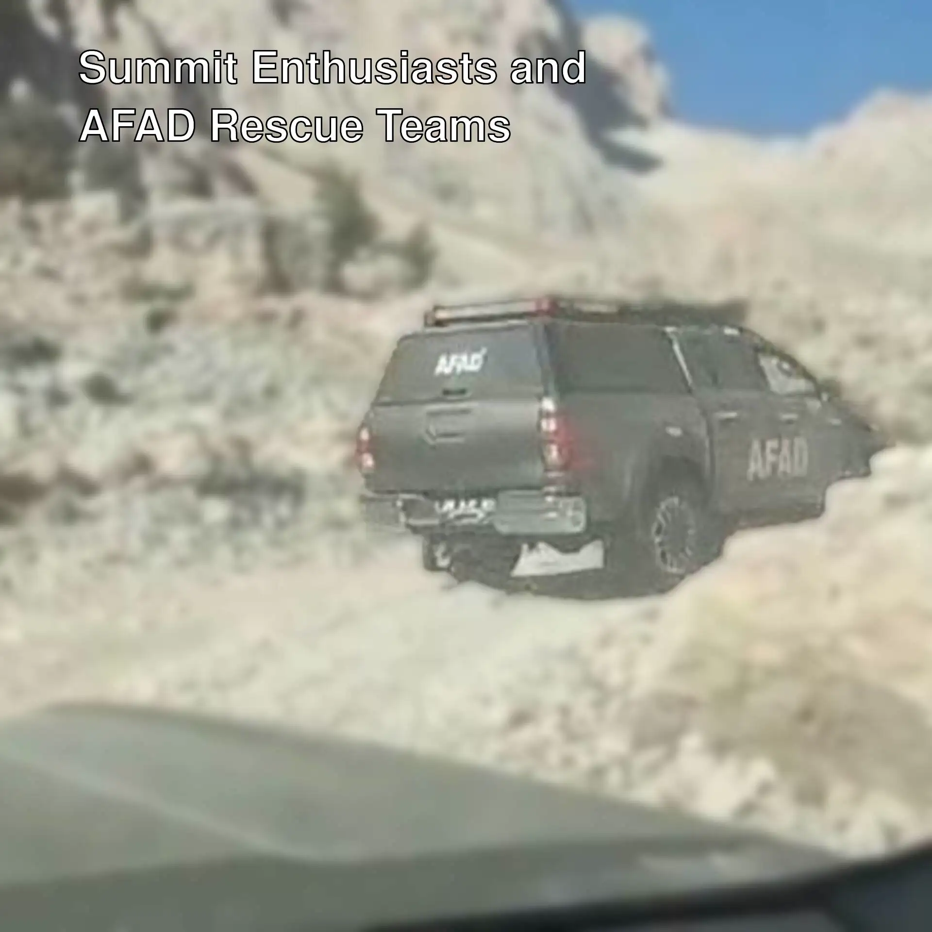 AFAD rescue operation for summit enthusiasts.