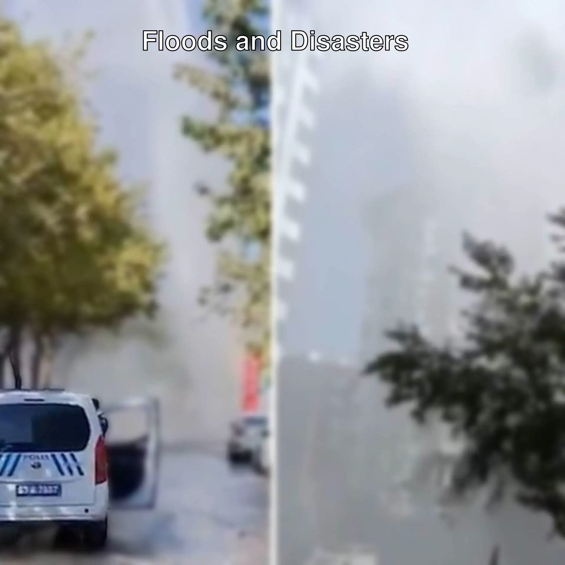 Water gushing in Atakent Neighborhood