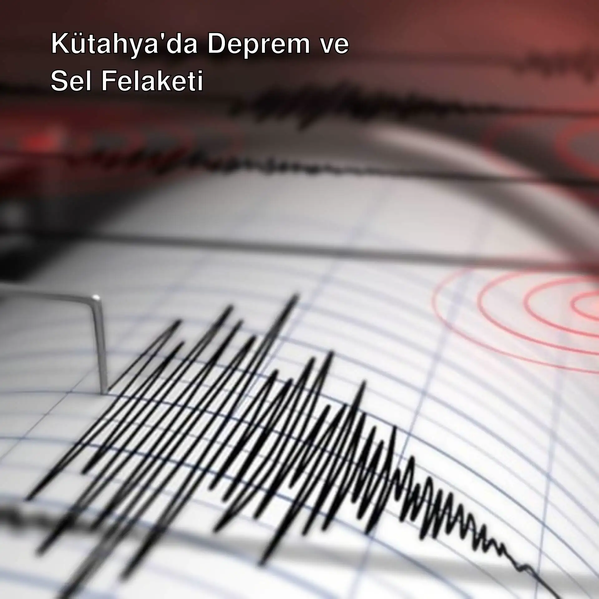 Bir deprem sismogramı