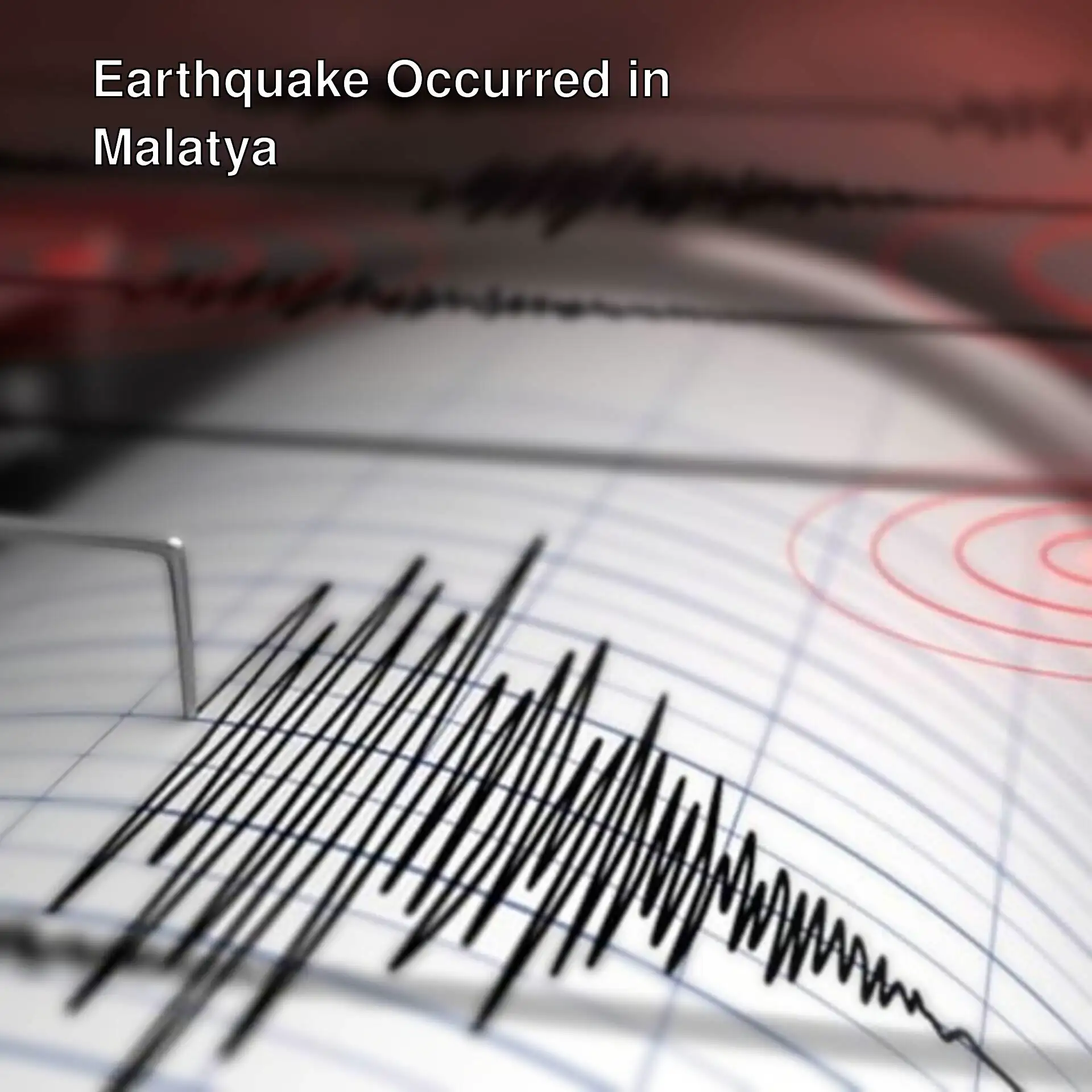Seismogram of the earthquake that occurred in Malatya.