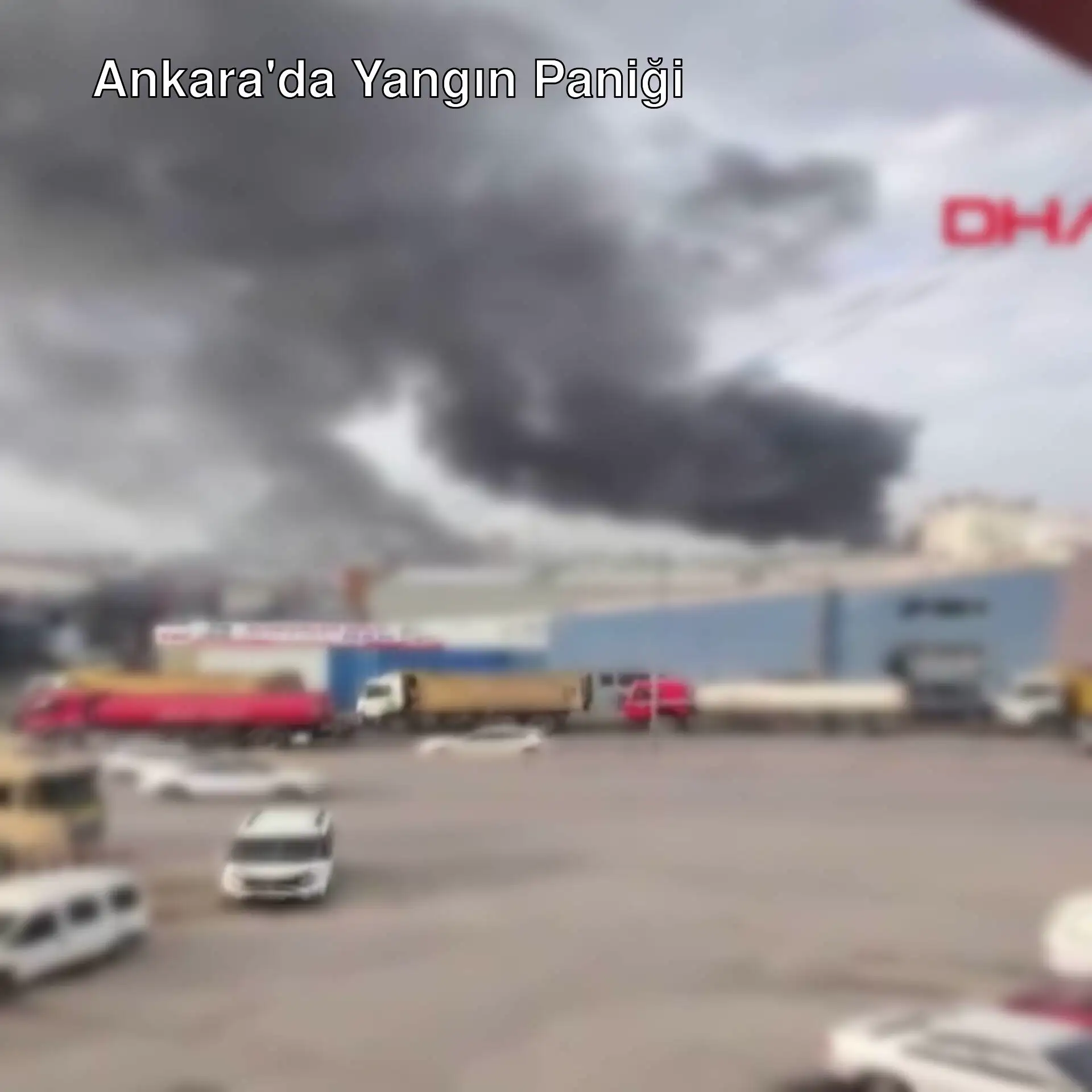 A smoke billowing from a building in Ankara. A smoke billowing from a building in Ankara.