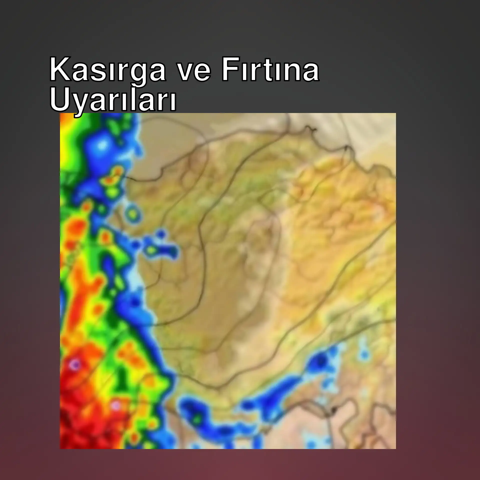 Hava durumu haritası Hava durumu haritası