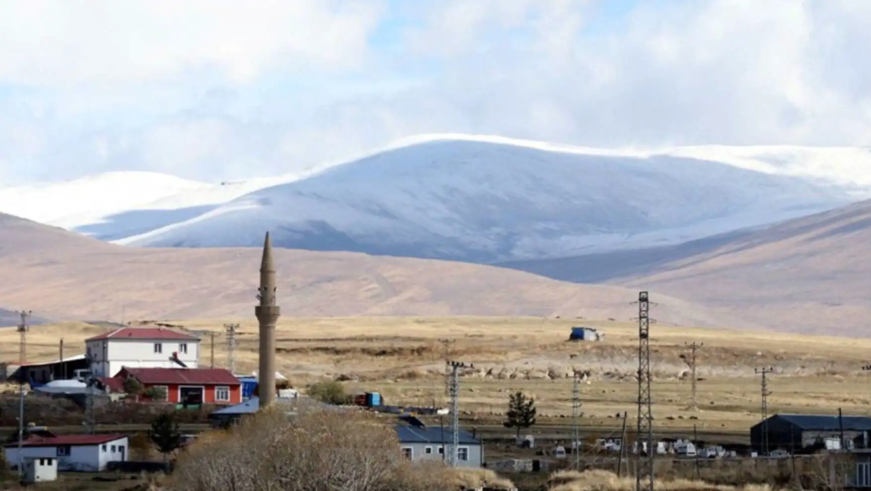 Mountain view covered in snow after snowfall in Ardahan. Mountain view covered in snow after snowfall in Ardahan.
