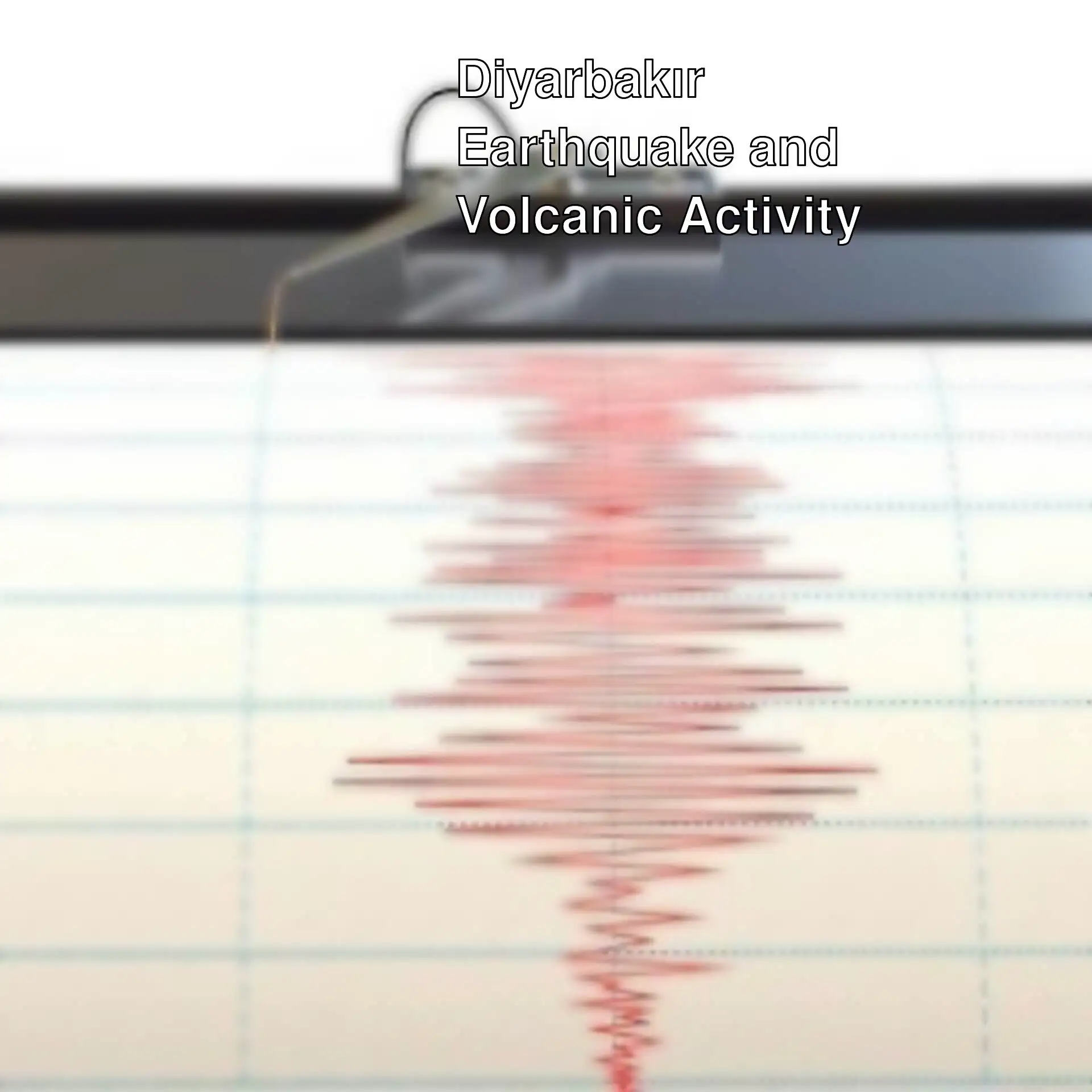 A seismogram showing the earthquake in Diyarbakır. A seismogram showing the earthquake in Diyarbakır.