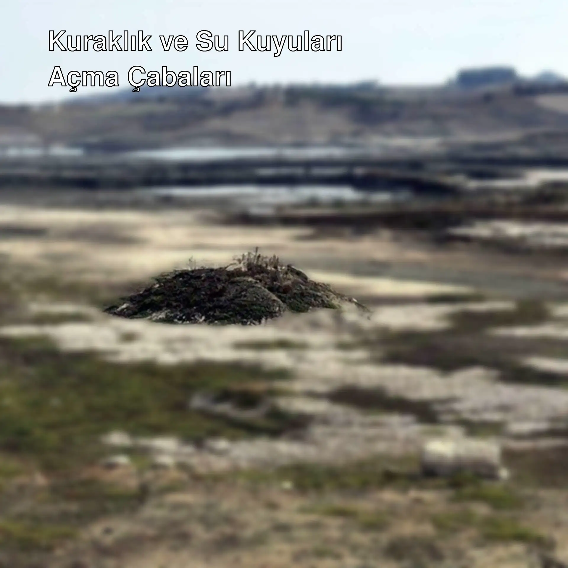 Kuraklık nedeniyle Trakya'da açılan su kuyuları.