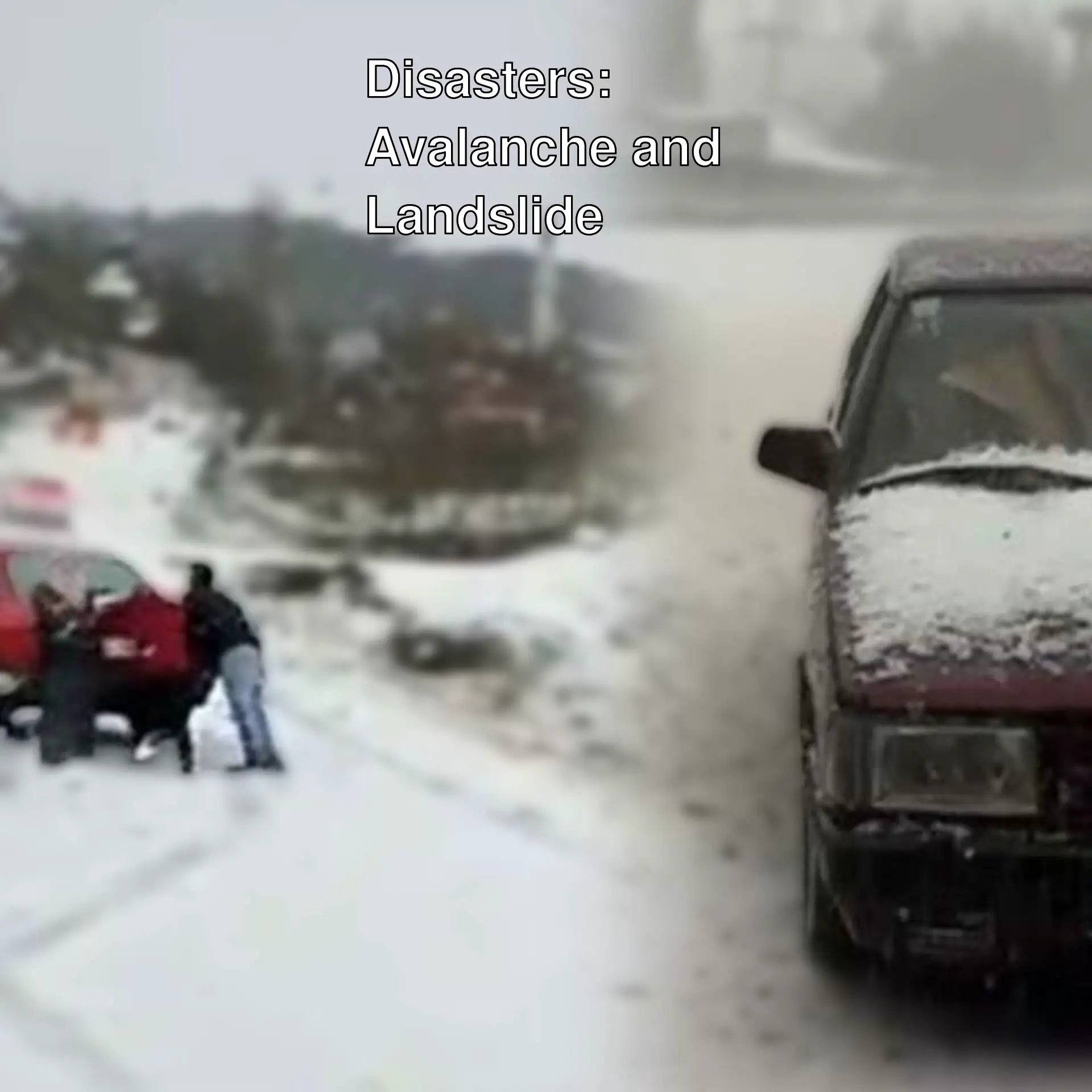 A car in a snow-covered area.