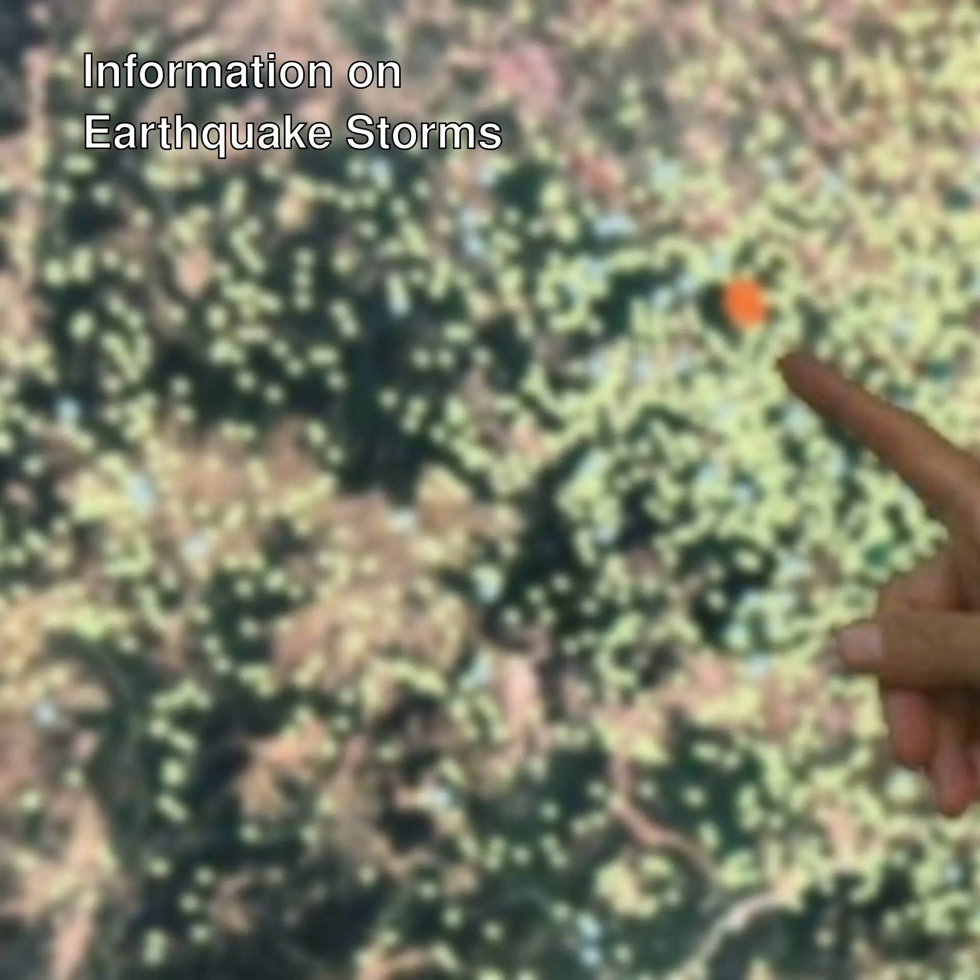 An expert providing information about earthquake storms.