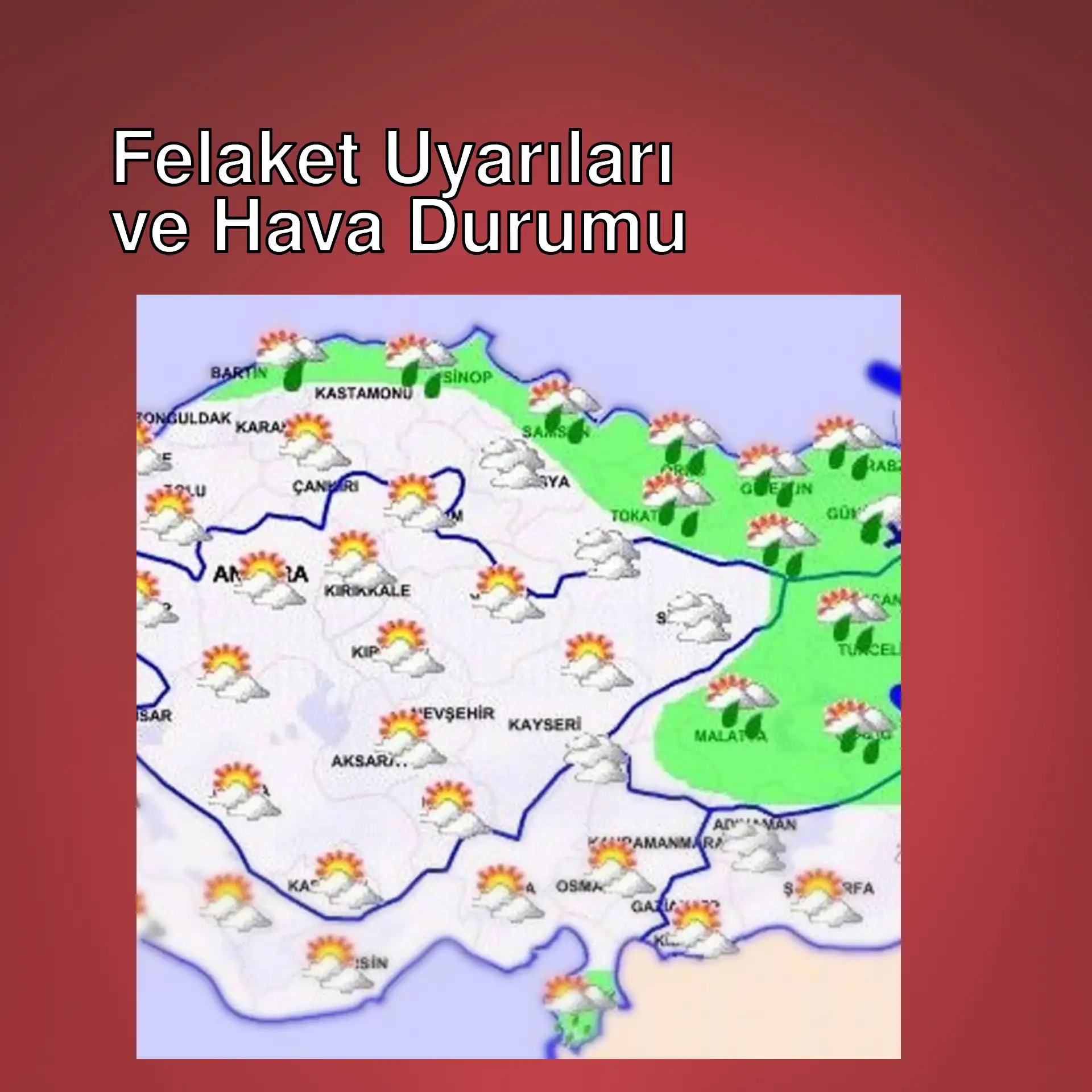 Hava durumu haritası Hava durumu haritası