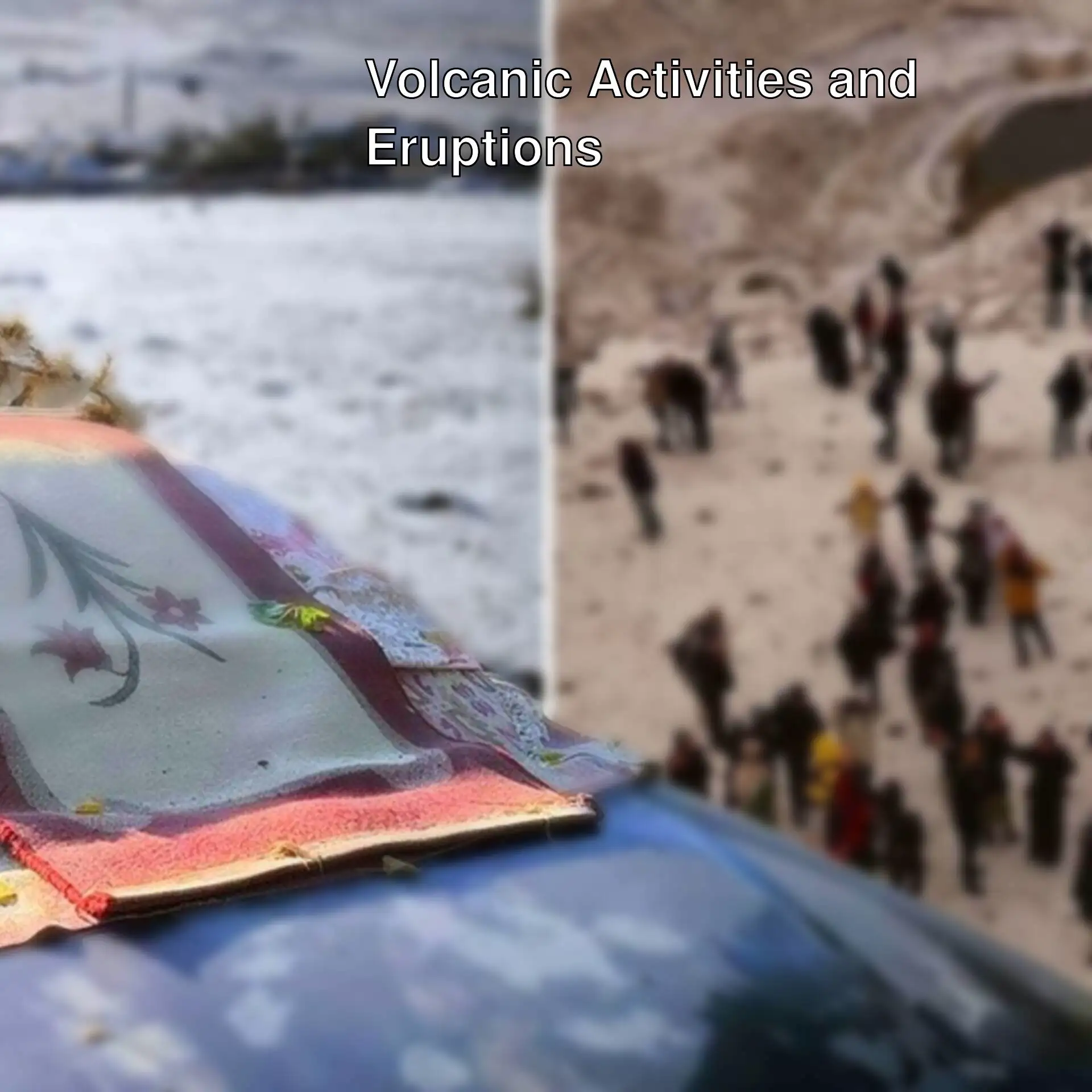 A group of people walking in the snow. A group of people walking in the snow.