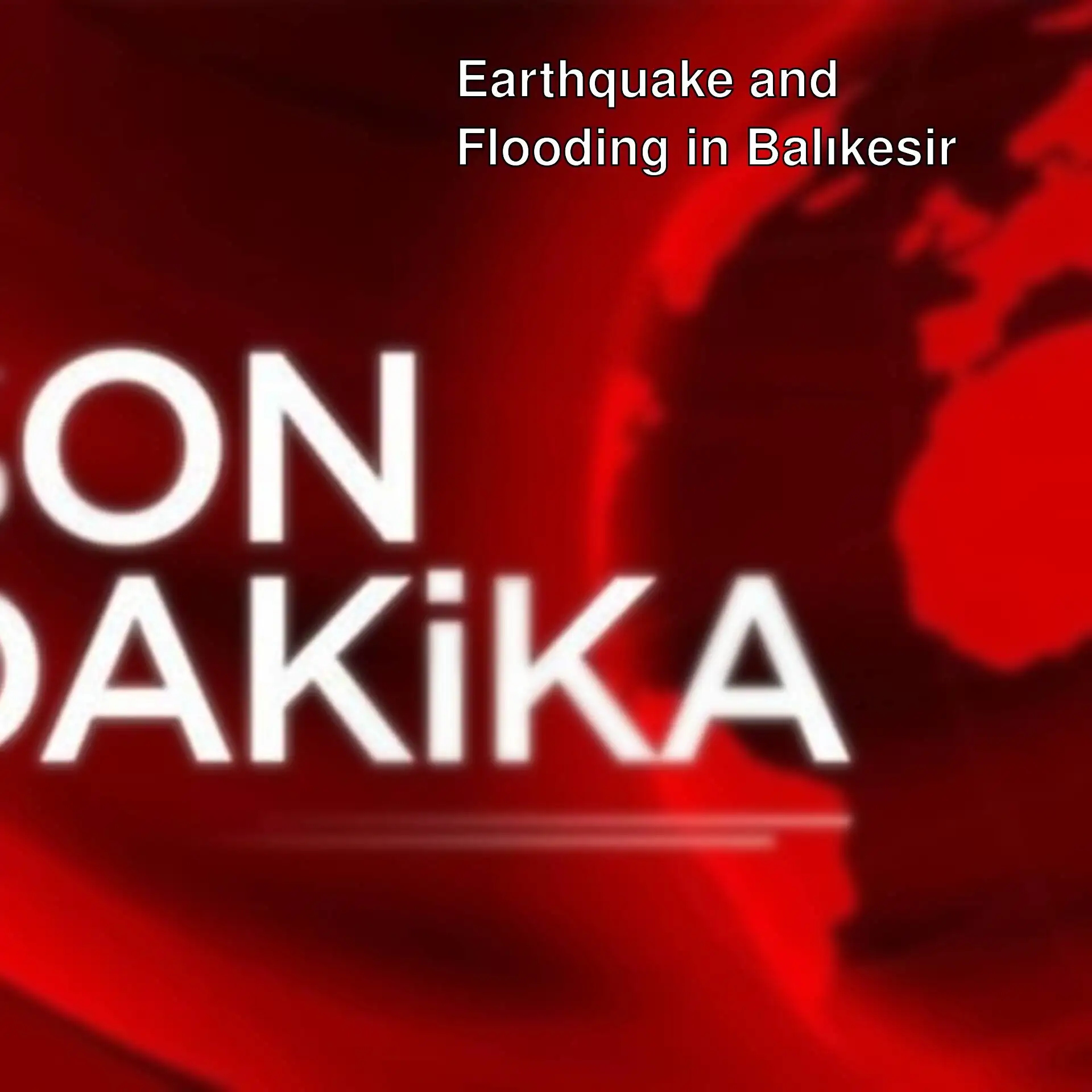 An image related to the earthquake disaster in Balıkesir. An image related to the earthquake disaster in Balıkesir.