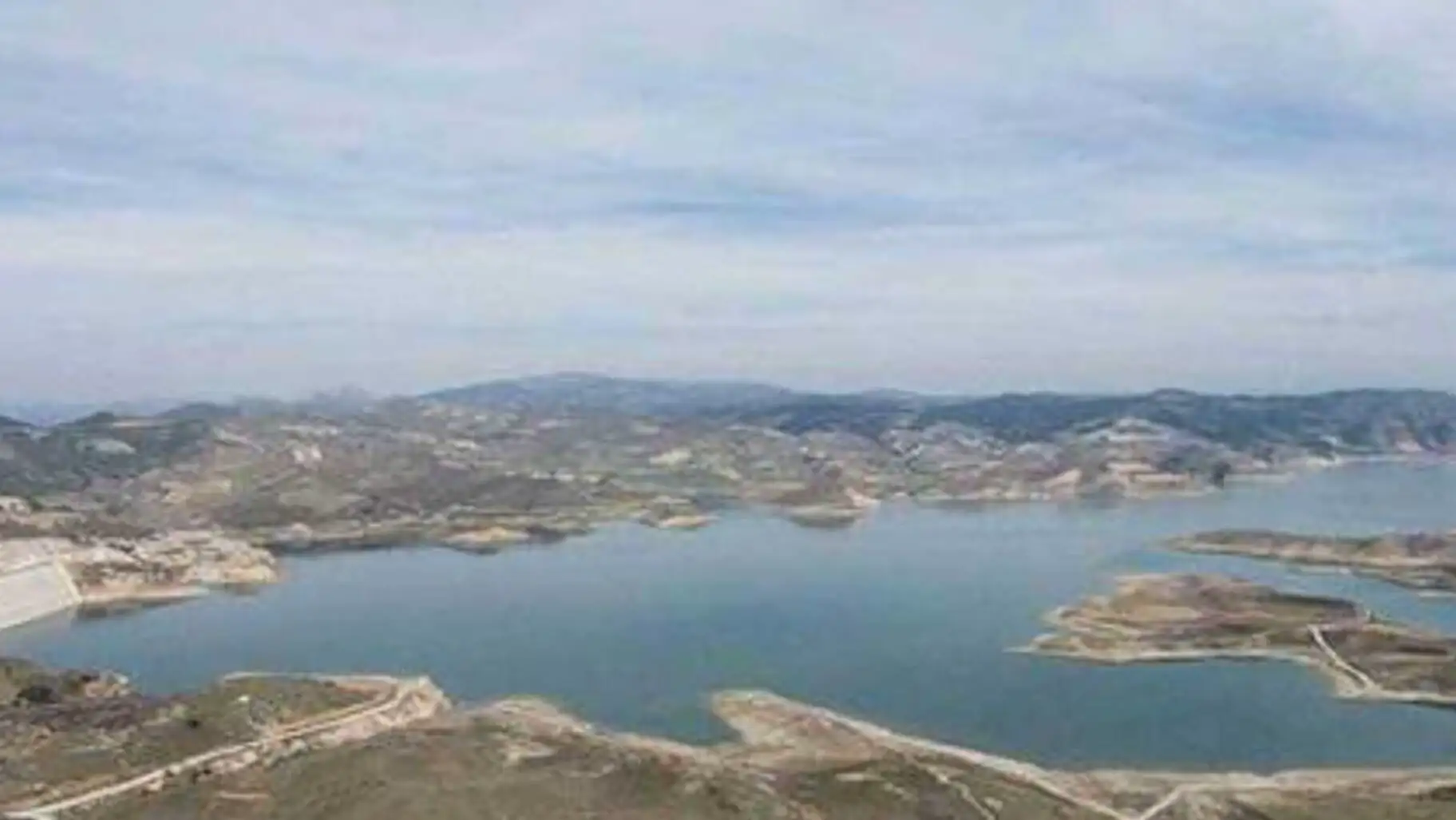 A dried lake due to drought. A dried lake due to drought.