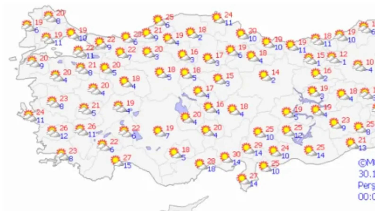 Ülke haritasında güneşli bölgeler. Ülke haritasında güneşli bölgeler.