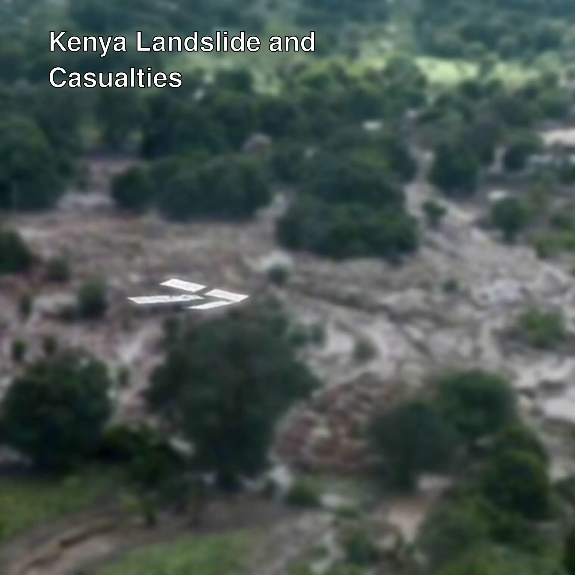 A flooded area in Kenya affected by landslide and heavy rain. A flooded area in Kenya affected by landslide and heavy rain.