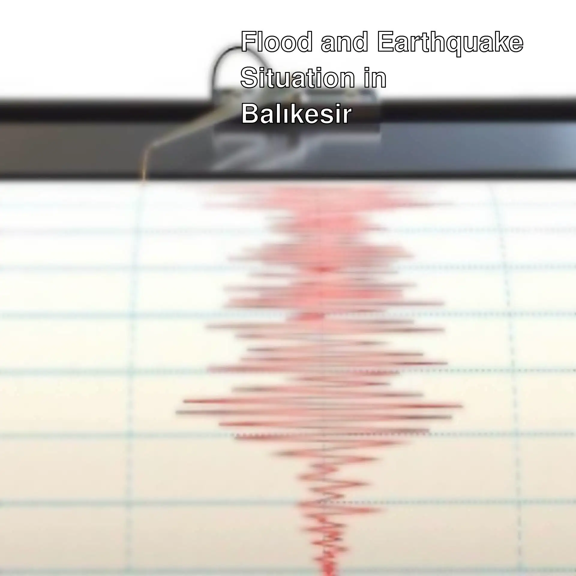 Seismogram of the earthquake in Balıkesir. Seismogram of the earthquake in Balıkesir.