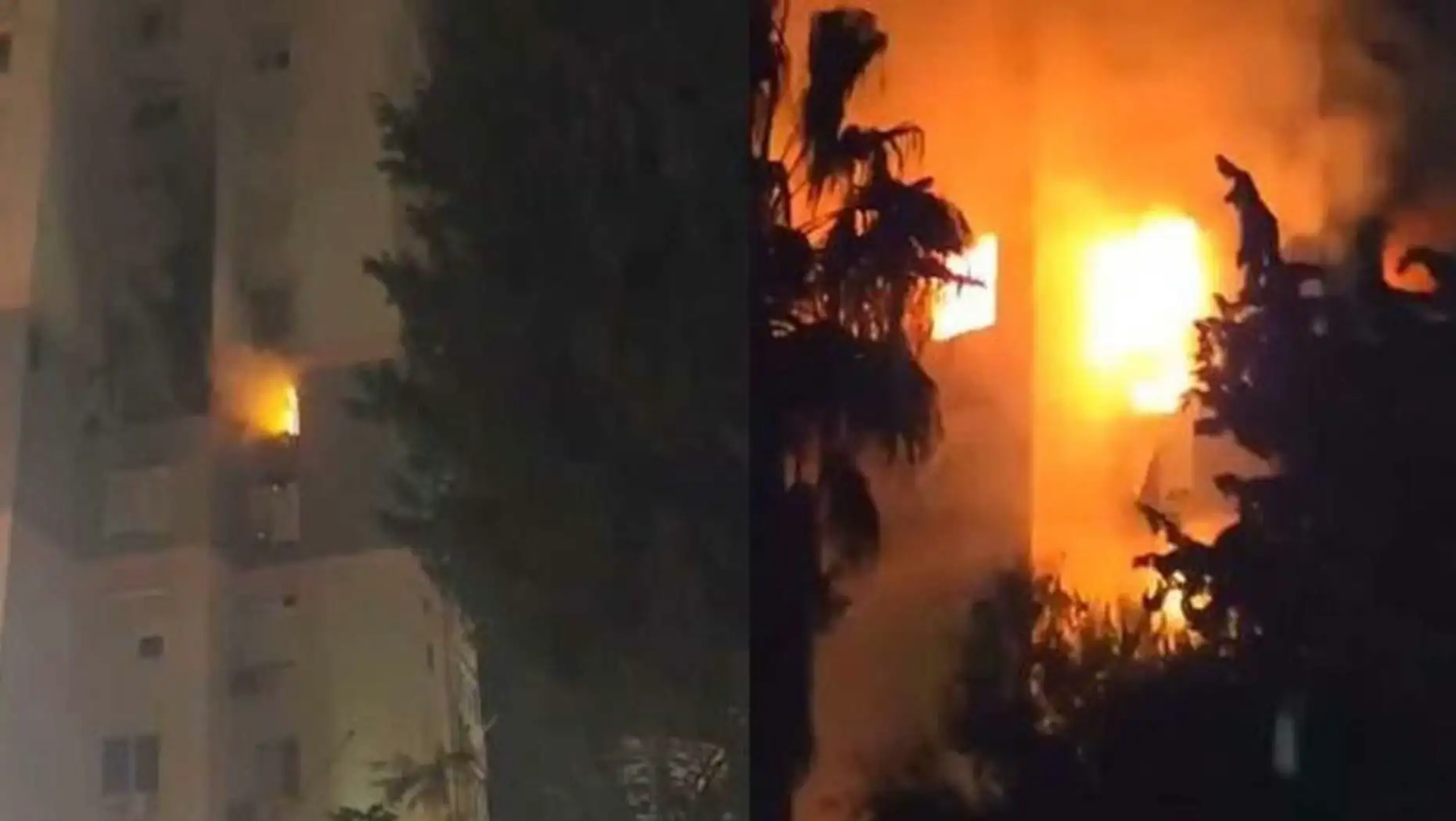 Yangın anı. Yangın anı.