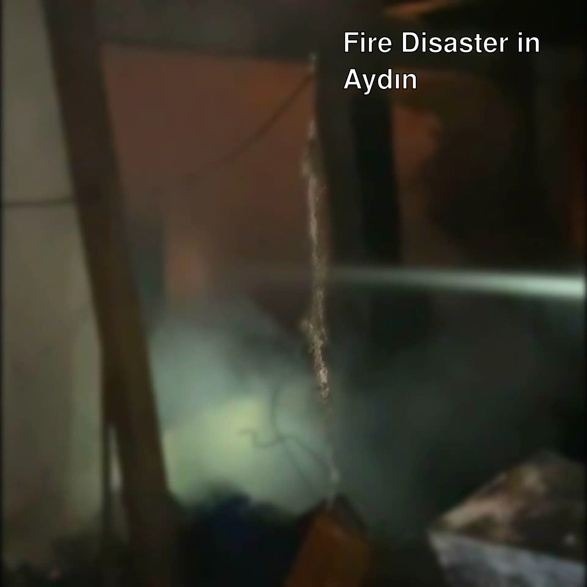 Fire in a vineyard house in Aydın! Fire in a vineyard house in Aydın!