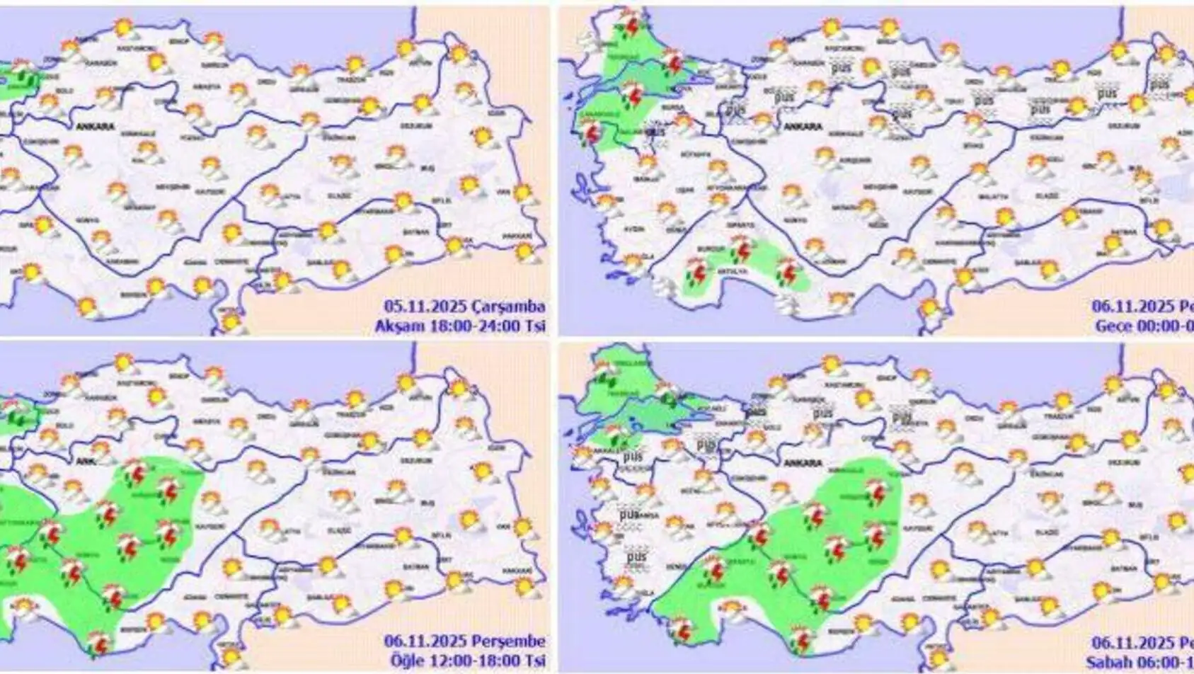 A collage of weather maps and symbols. A collage of weather maps and symbols.