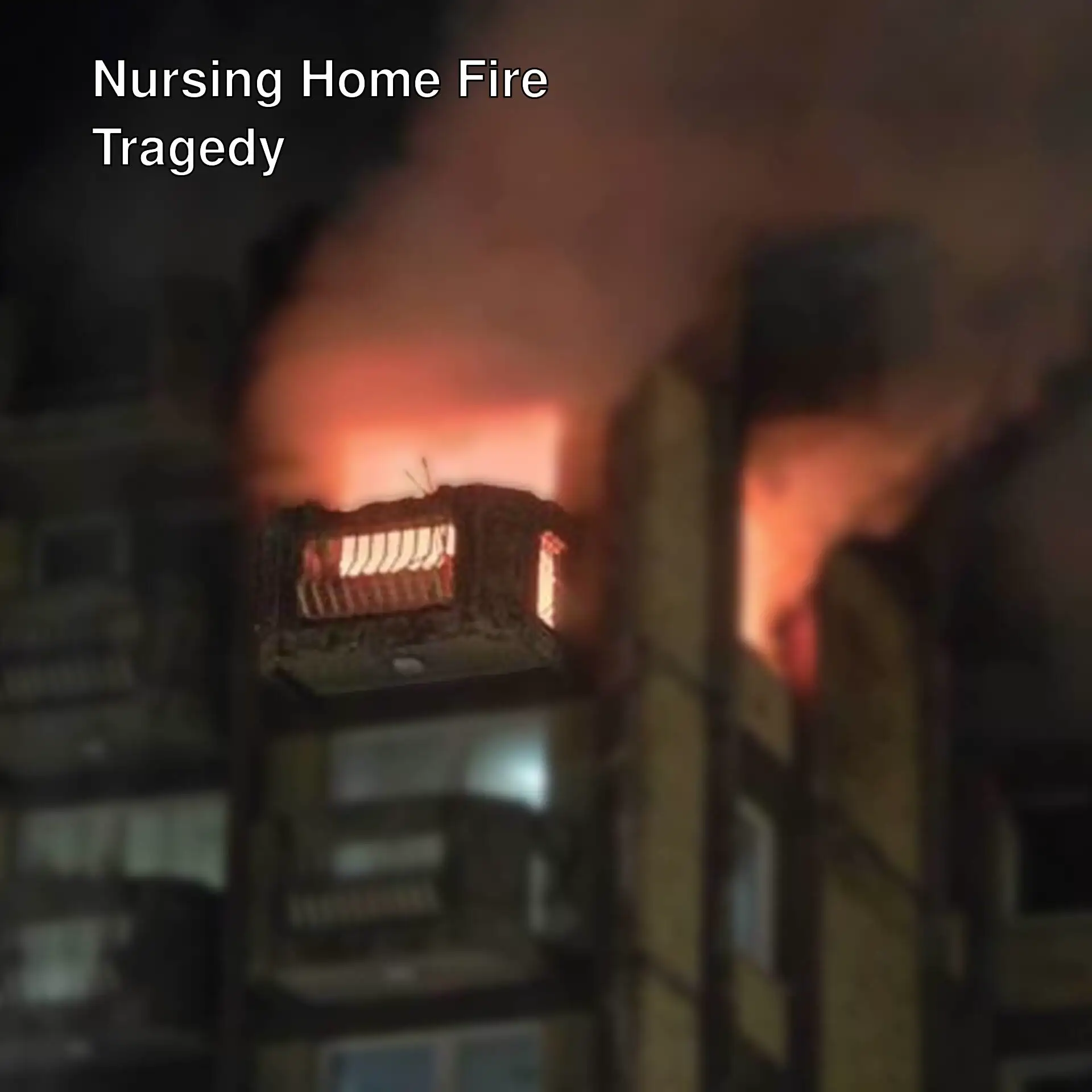 Fire at a nursing home in Bosnia and Herzegovina. Fire at a nursing home in Bosnia and Herzegovina.