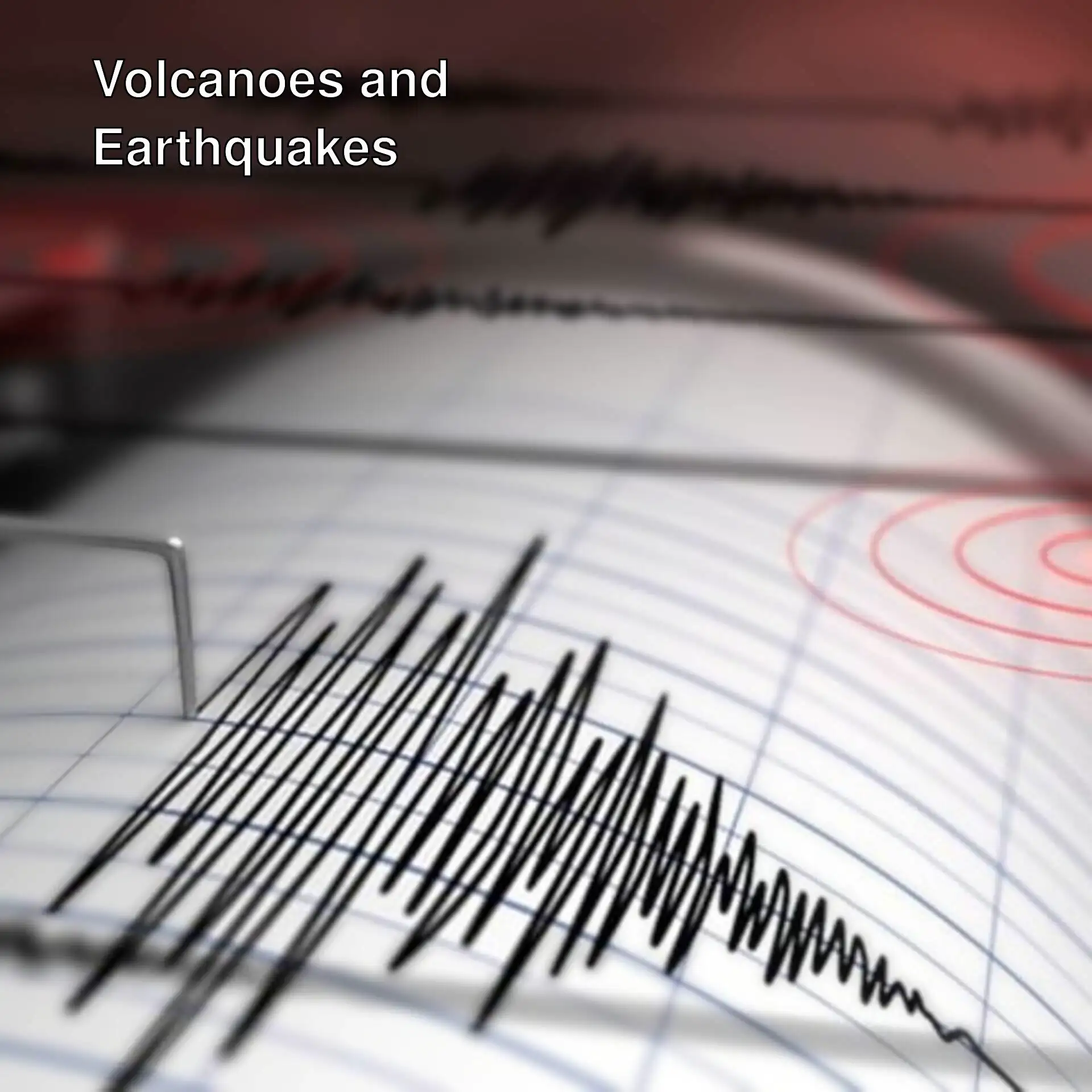 A seismogram of an earthquake. A seismogram of an earthquake.