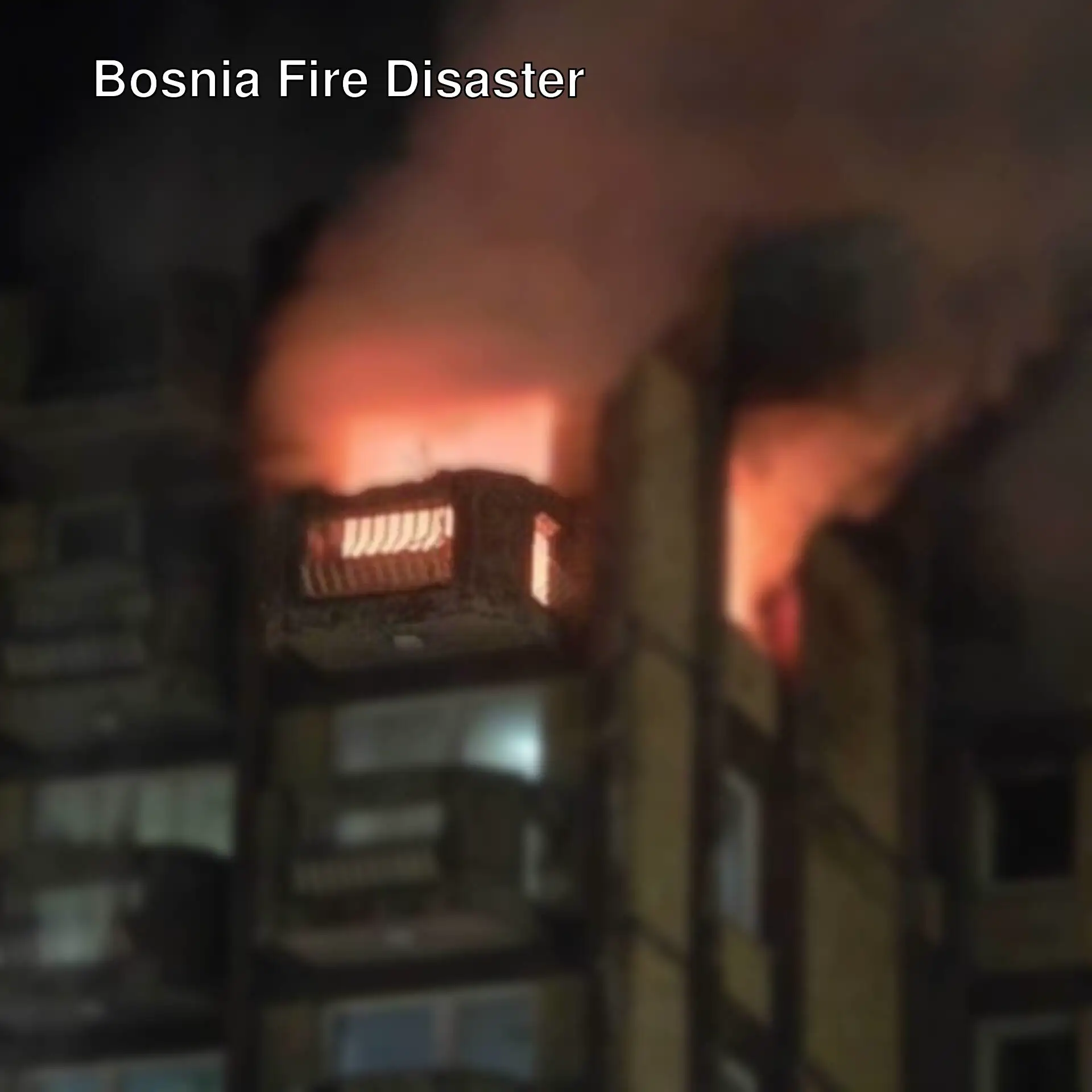 Fire in a nursing home in Bosnia and Herzegovina. Fire in a nursing home in Bosnia and Herzegovina.
