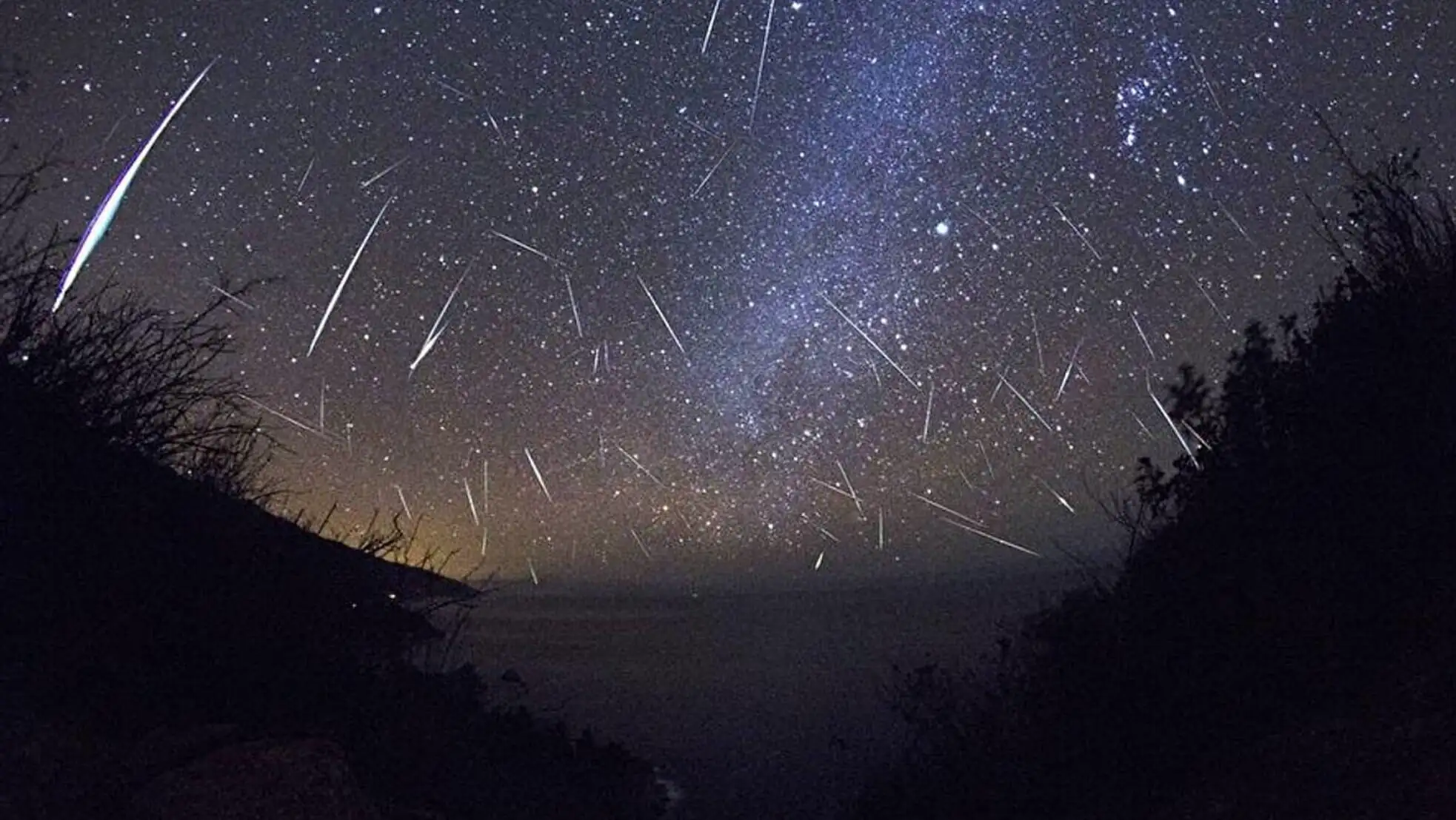 A night sky filled with stars.